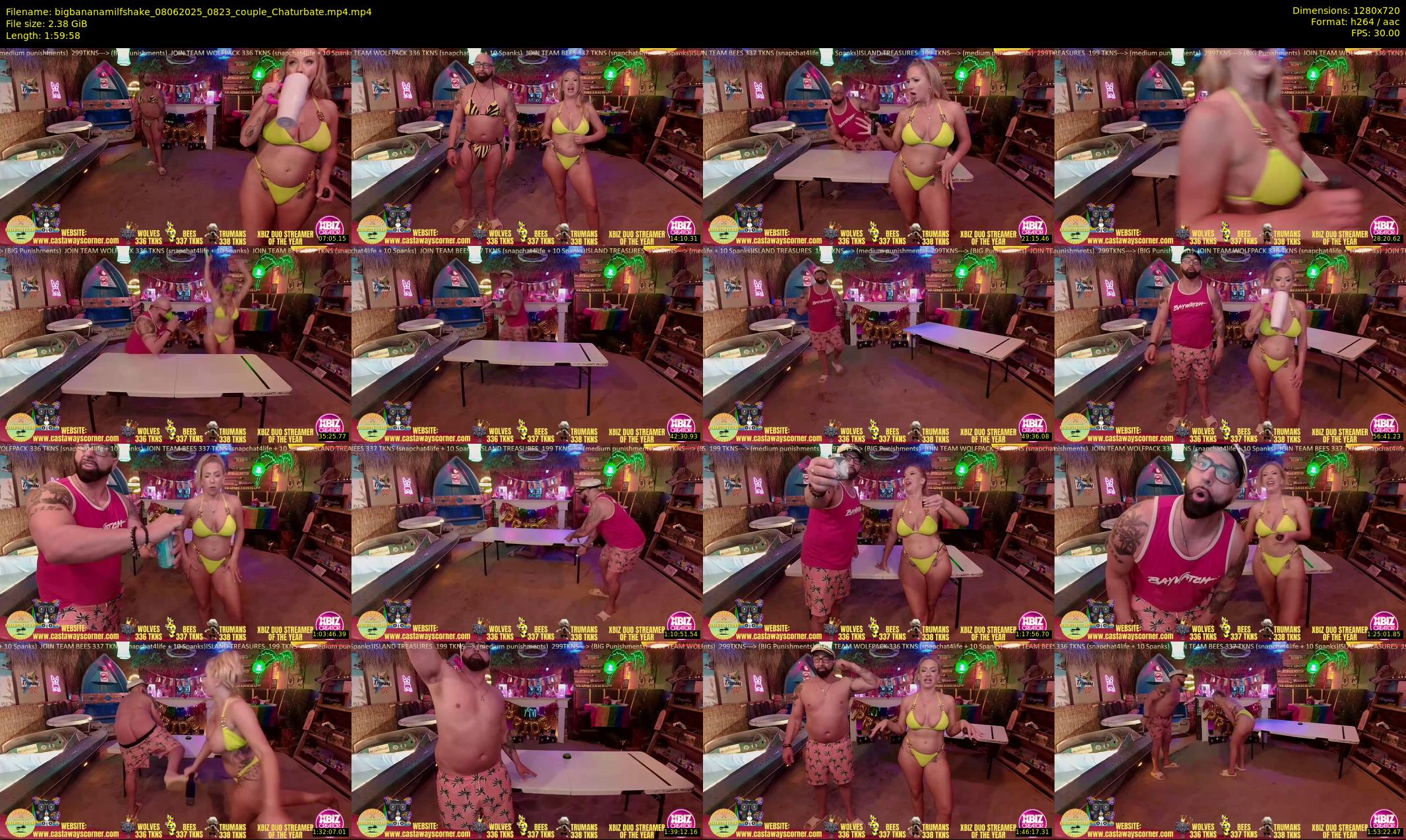 bigbananamilfshake — 120 minute Chaturbate couple cam show recording, 720p, Jun 8, 2025