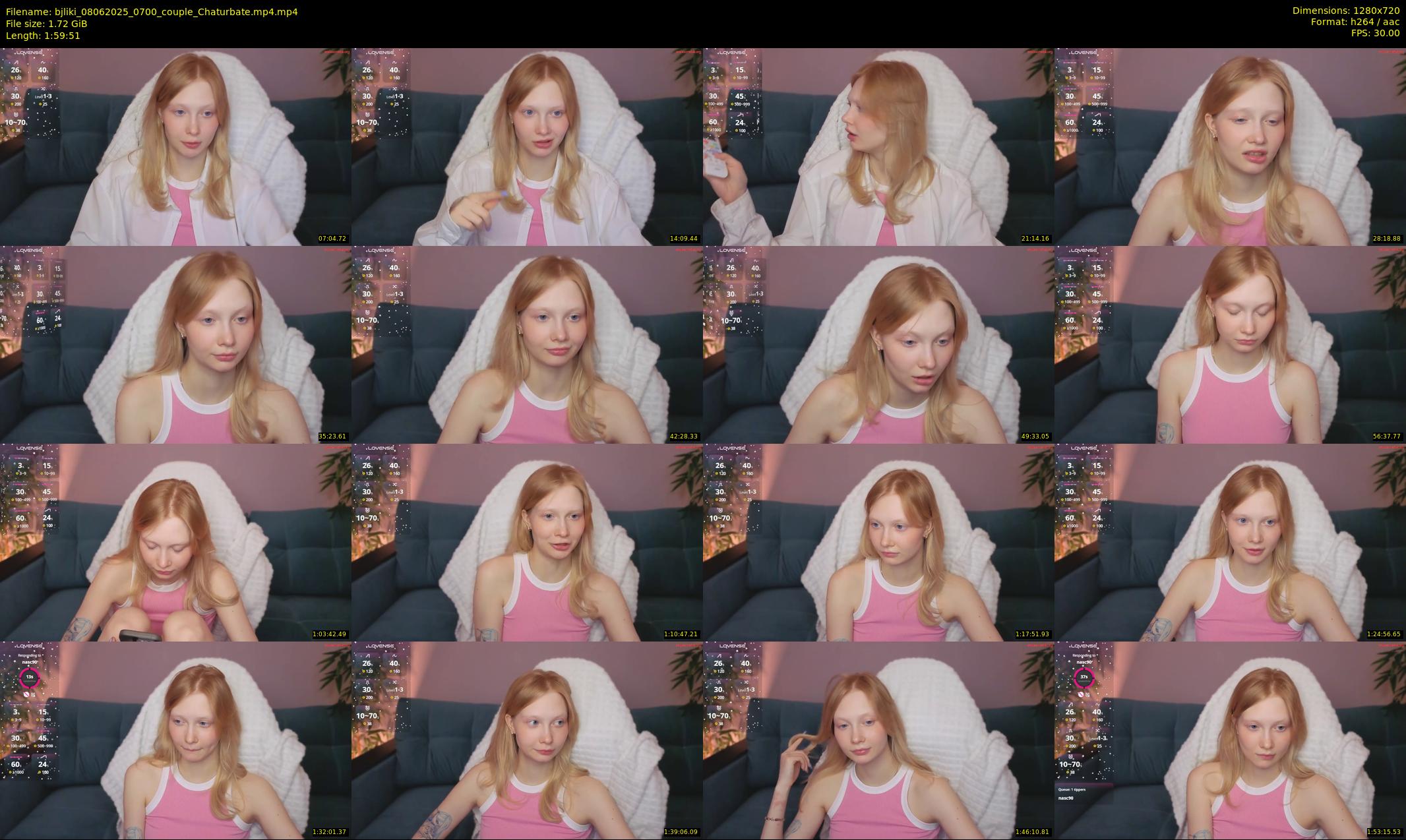 bjliki — 120 minute Chaturbate couple cam show recording, 720p, Jun 8, 2025