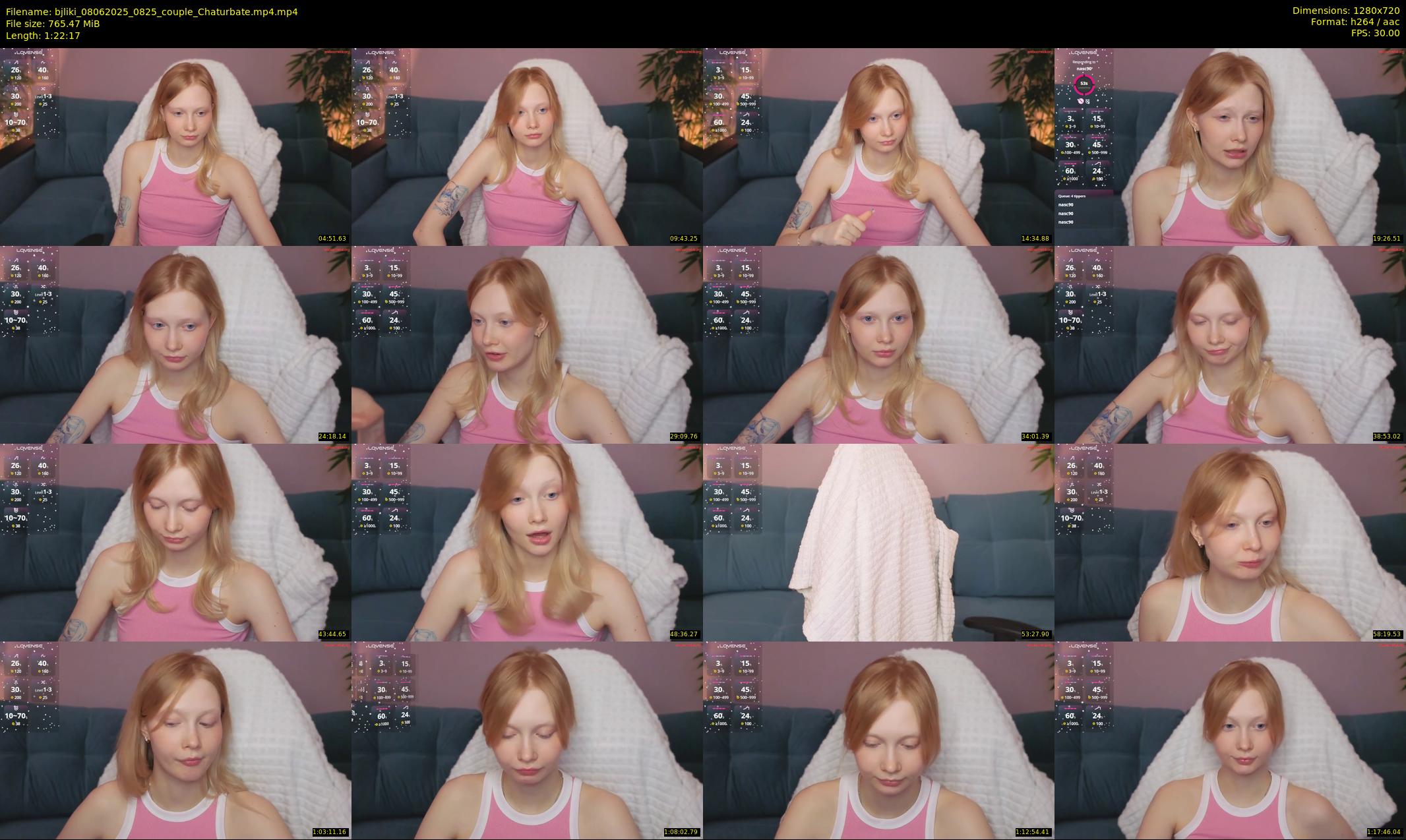 bjliki — 83 minute Chaturbate couple cam show recording, 720p, Jun 8, 2025