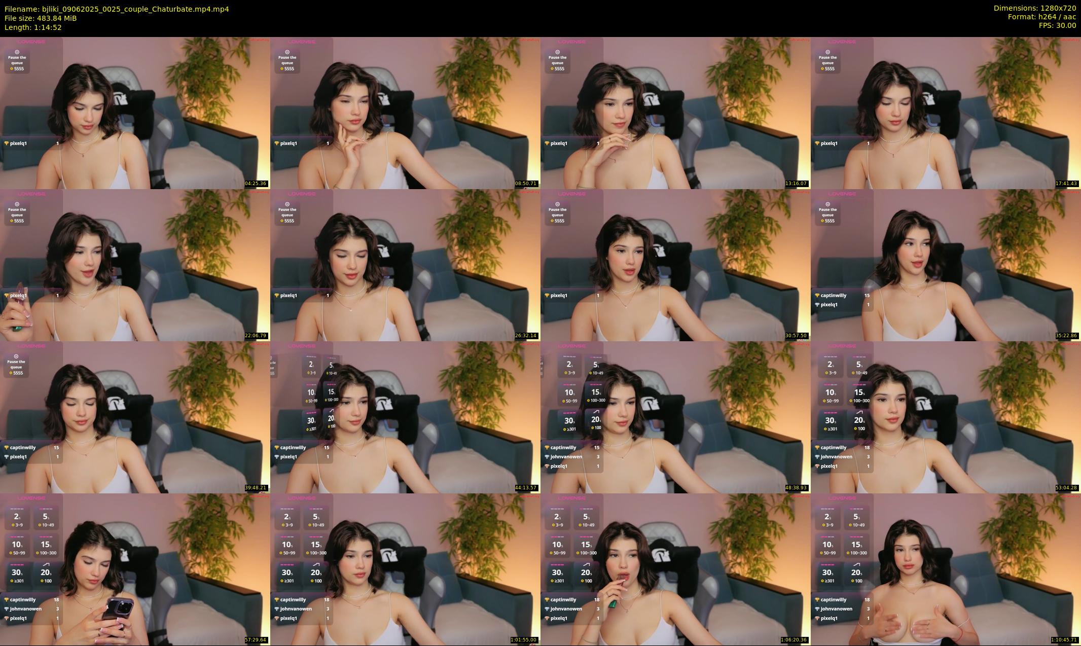 bjliki — 75 minute Chaturbate couple cam show recording, 720p, Jun 9, 2025