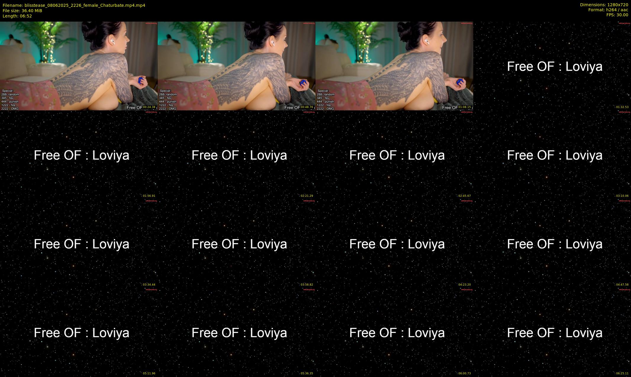 blisstease — 7 minute Chaturbate female cam show recording, 720p, Jun 8, 2025