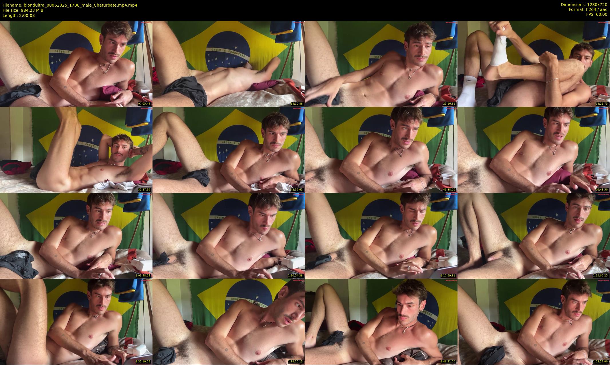 blondultra — 121 minute Chaturbate male cam show recording, 720p, Jun 8, 2025