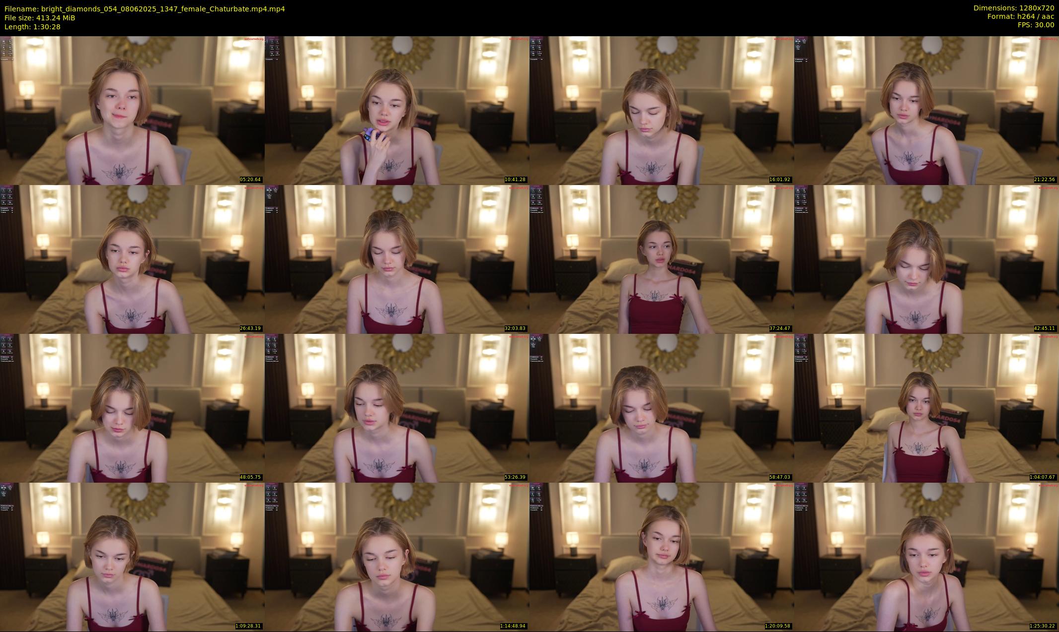 bright_diamonds_054 — 91 minute Chaturbate couple cam show recording, 720p, Jun 8, 2025