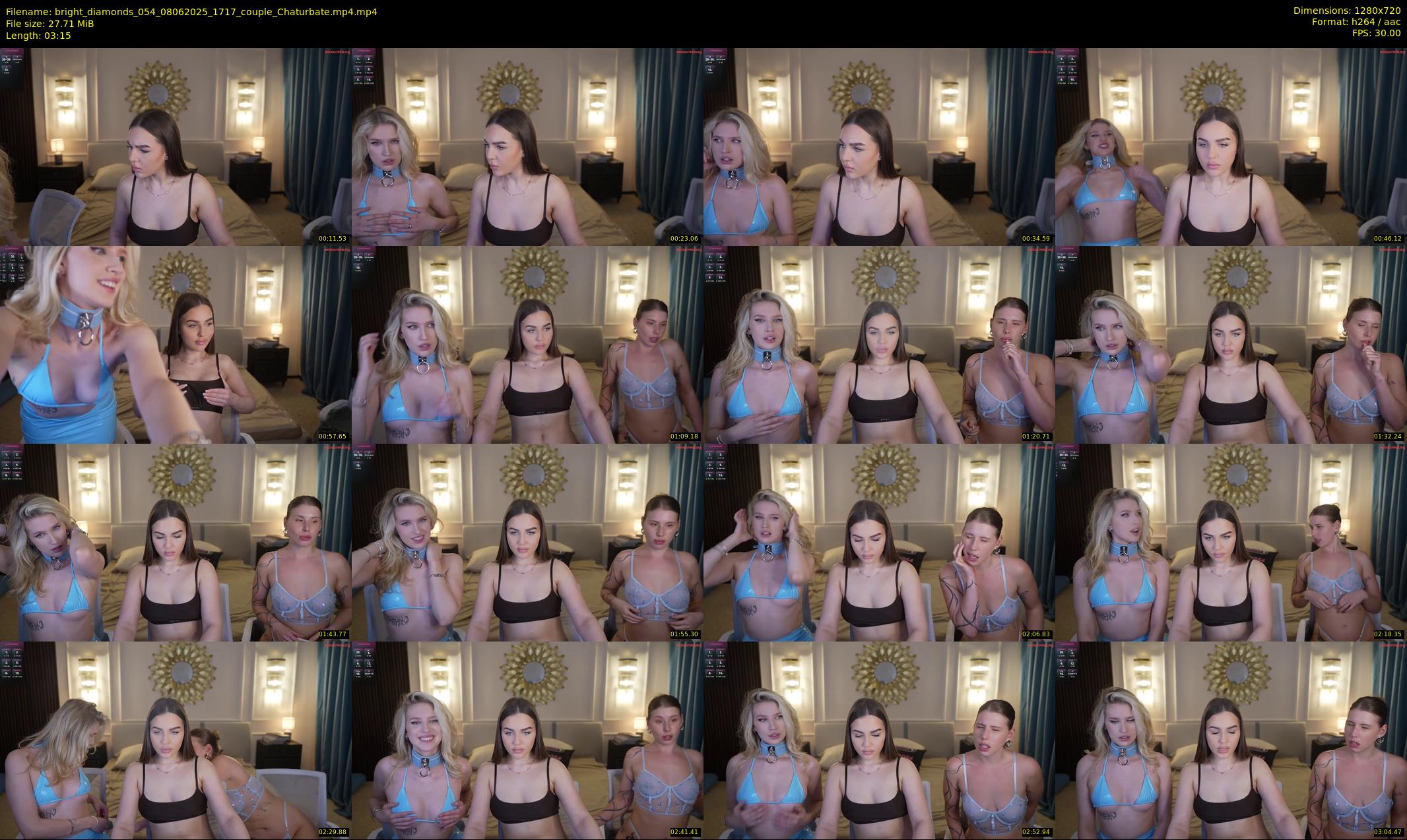 bright_diamonds_054 — 4 minute Chaturbate couple cam show recording, 720p, Jun 8, 2025