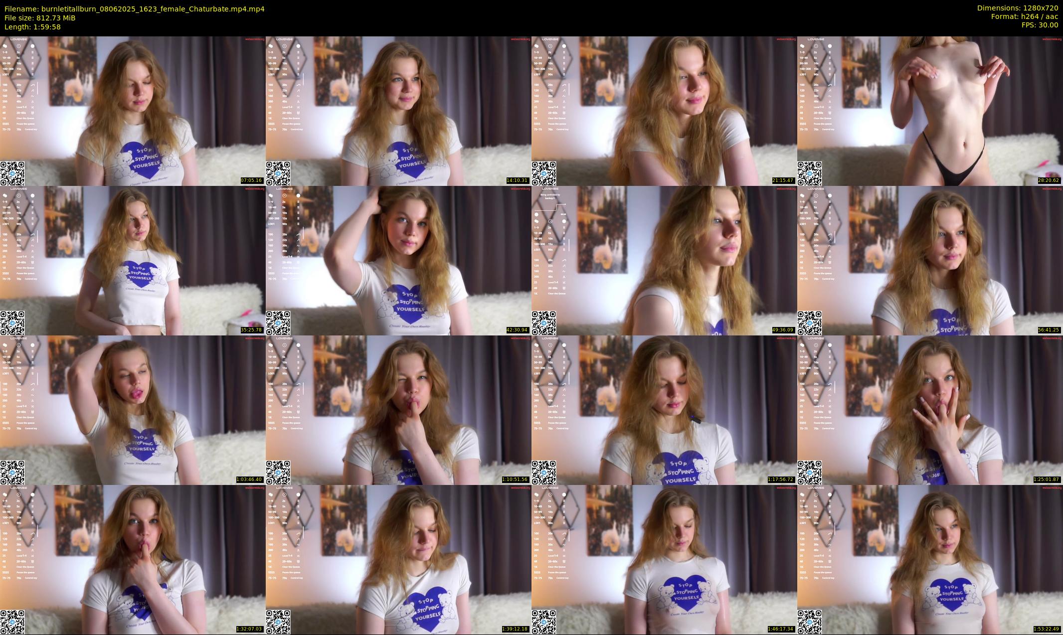 burnletitallburn — 120 minute Chaturbate female cam show recording, 720p, Jun 8, 2025