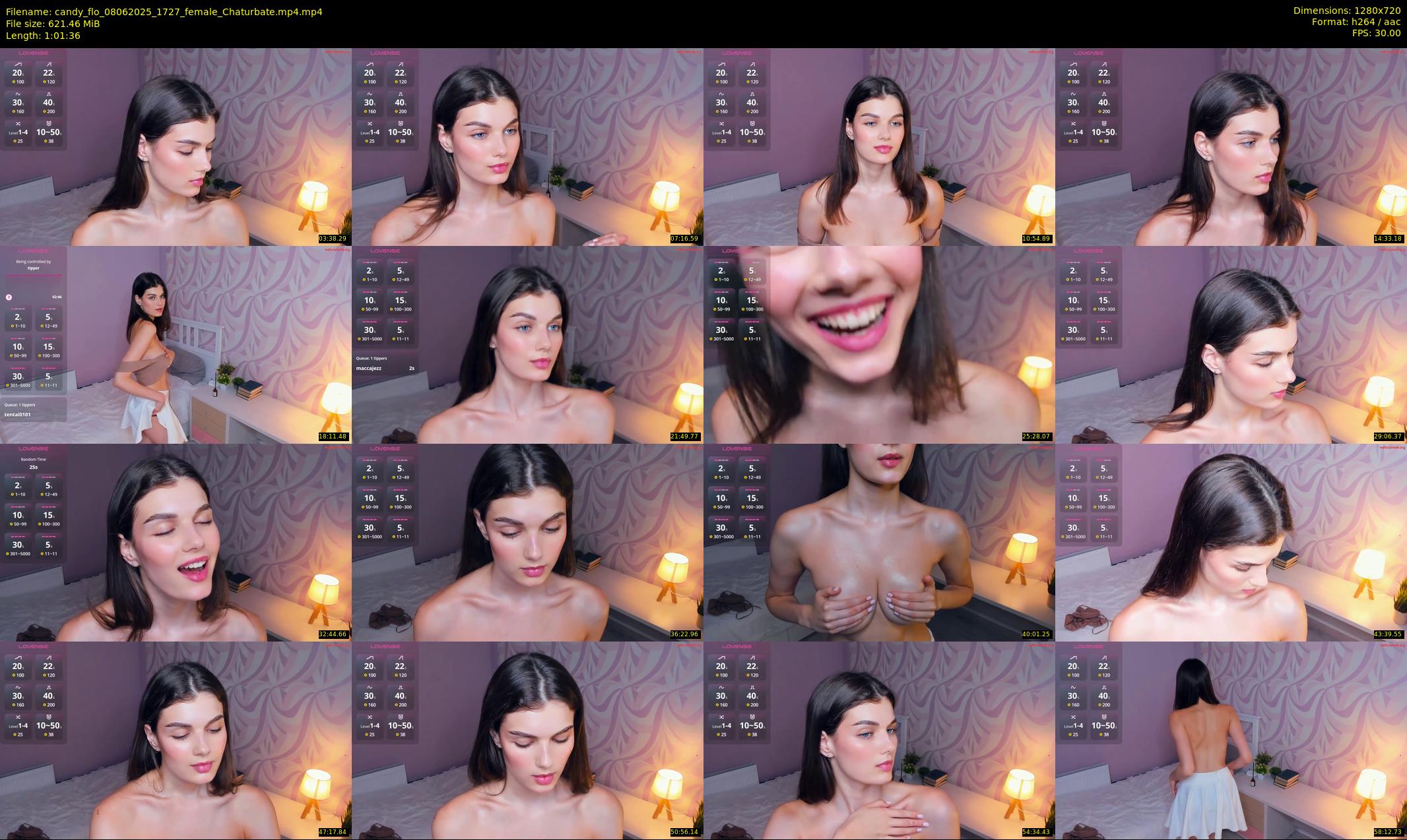 candy_flo — 62 minute Chaturbate female cam show recording, 720p, Jun 8, 2025