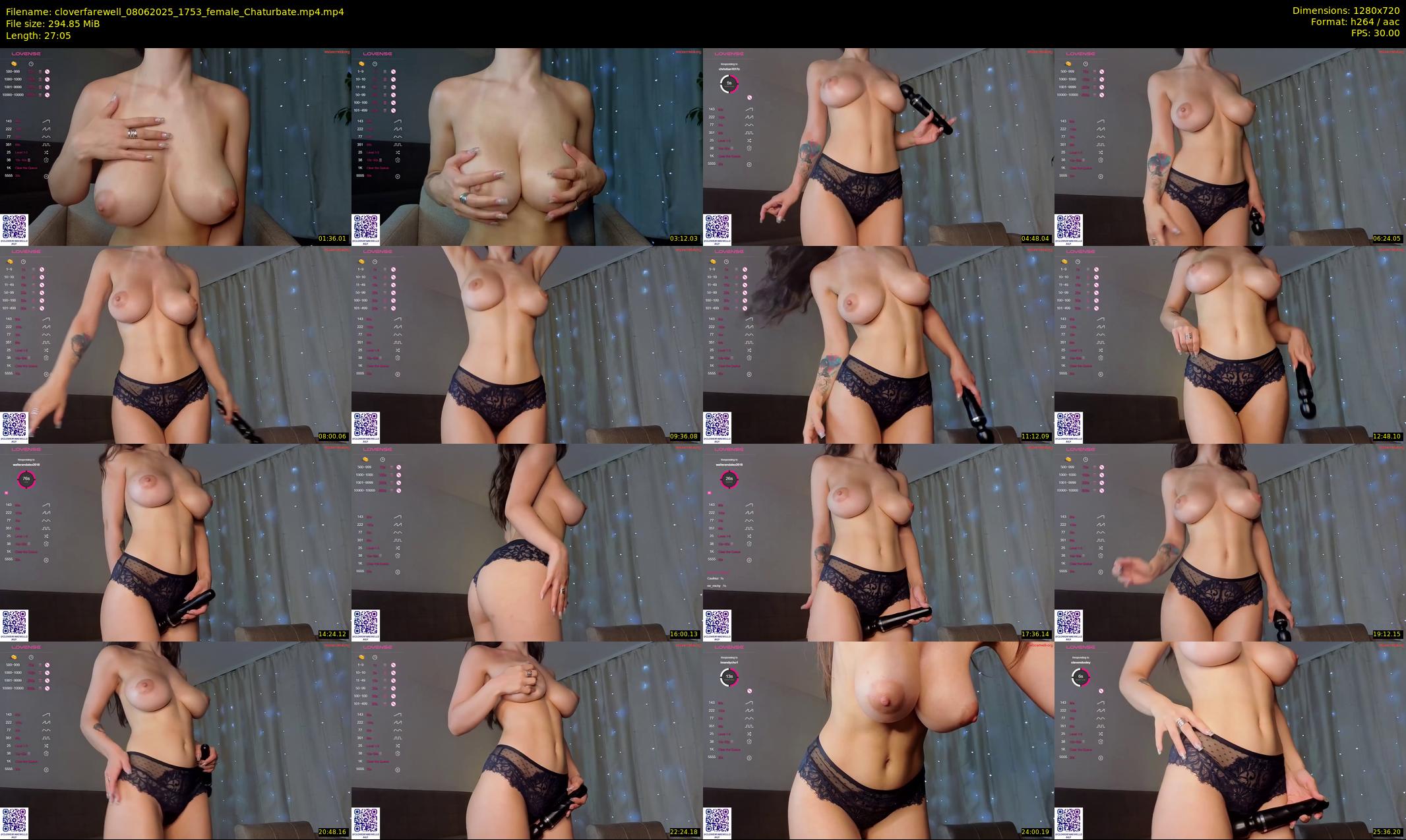 cloverfarewell — 28 minute Chaturbate female cam show recording, 720p, Jun 8, 2025