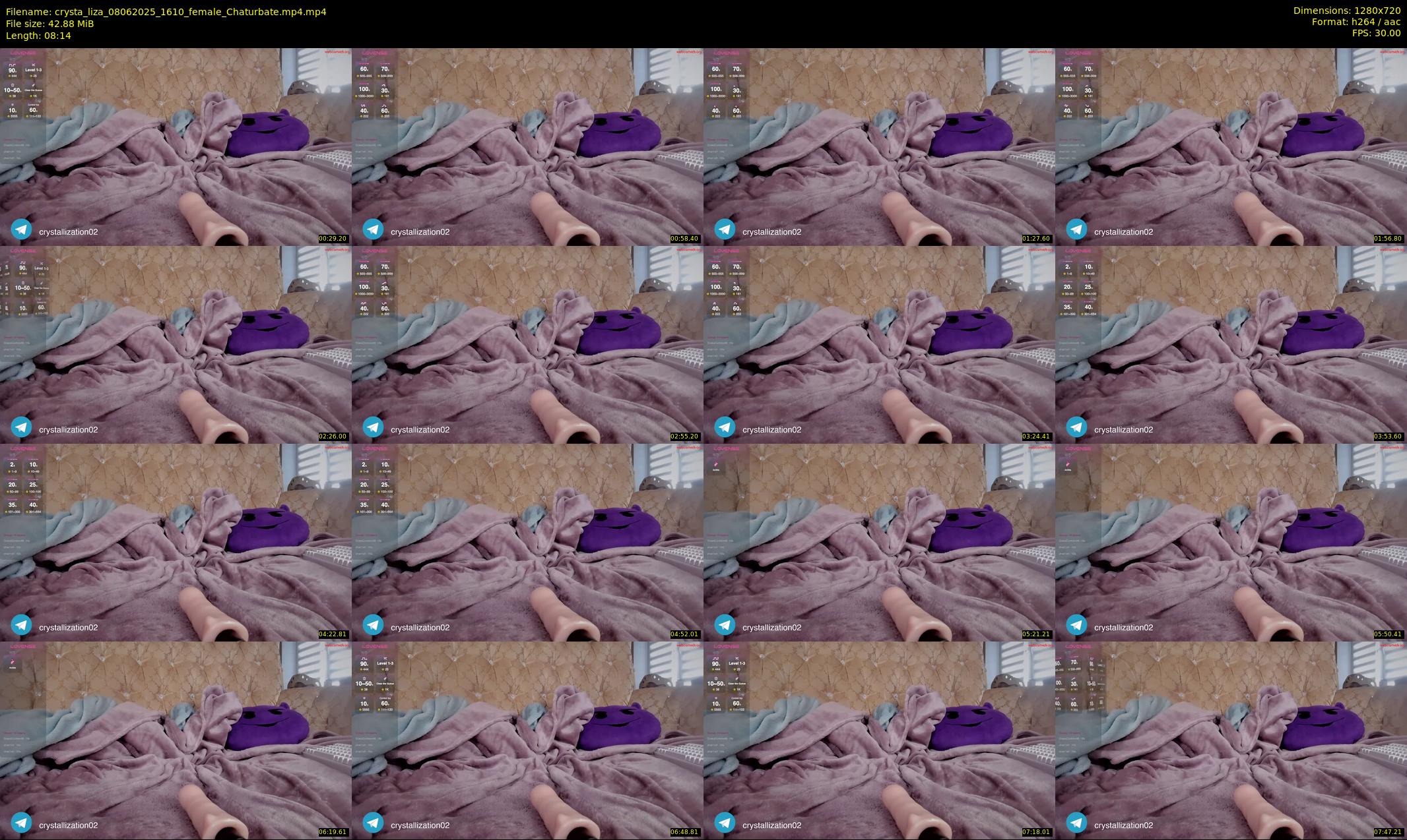 crysta_liza — 9 minute Chaturbate female cam show recording, 720p, Jun 8, 2025