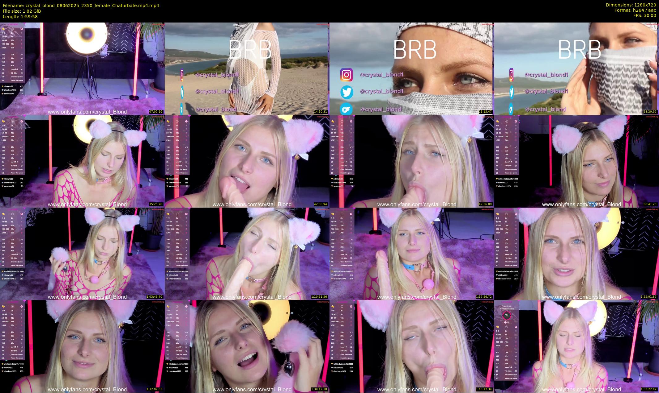 crystal_blond — 120 minute Chaturbate female cam show recording, 720p, Jun 8, 2025