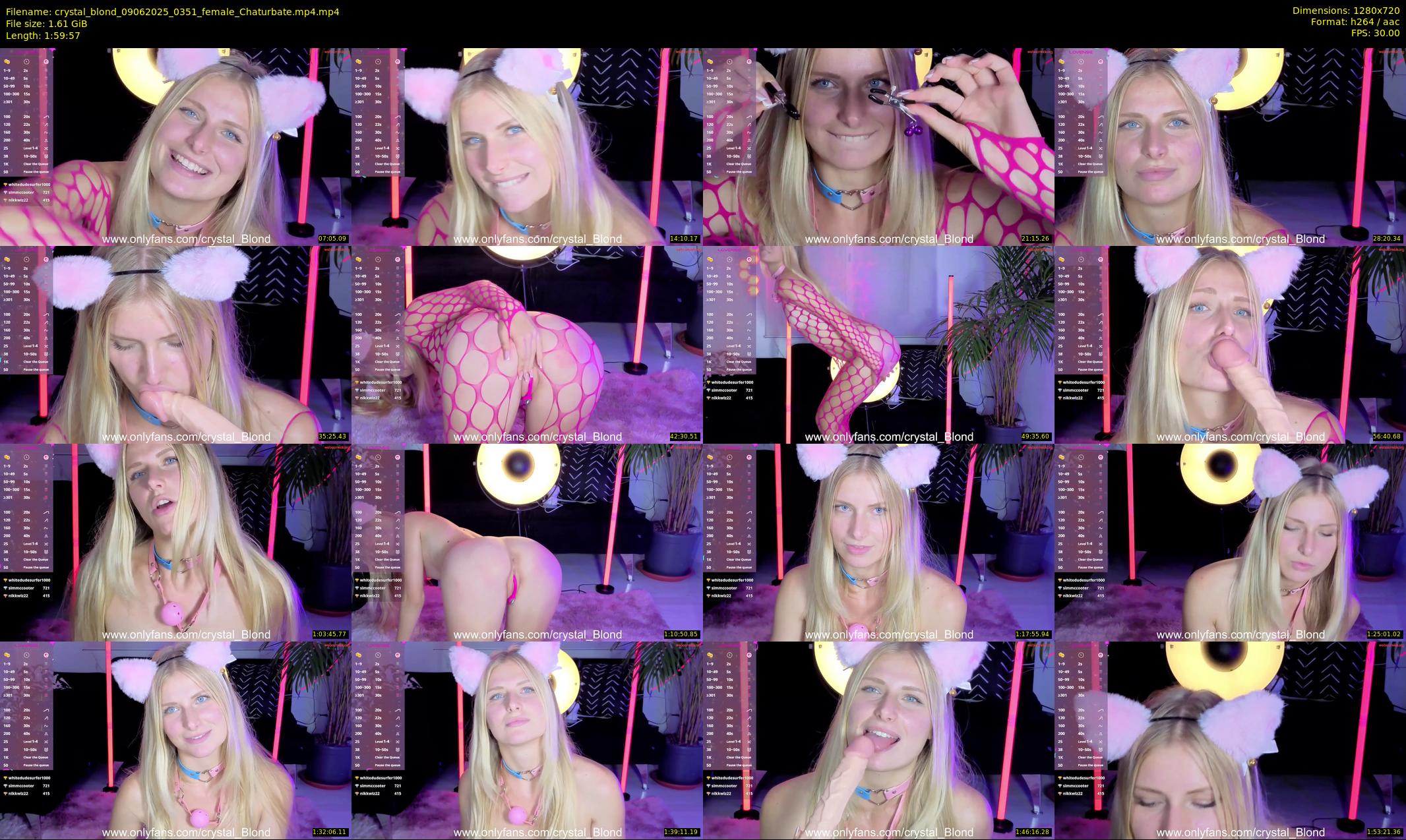 crystal_blond — 120 minute Chaturbate female cam show recording, 720p, Jun 9, 2025