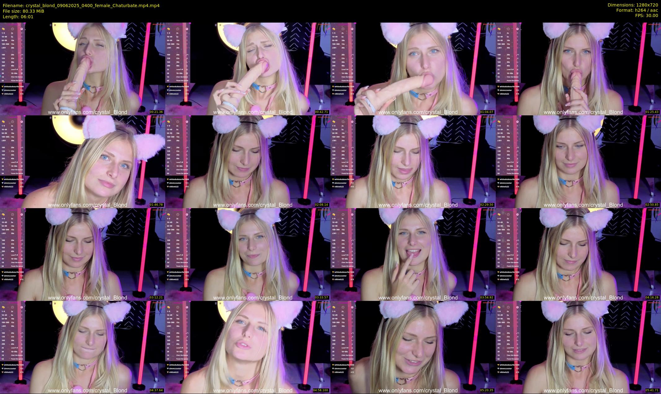 crystal_blond — 7 minute Chaturbate female cam show recording, 720p, Jun 9, 2025