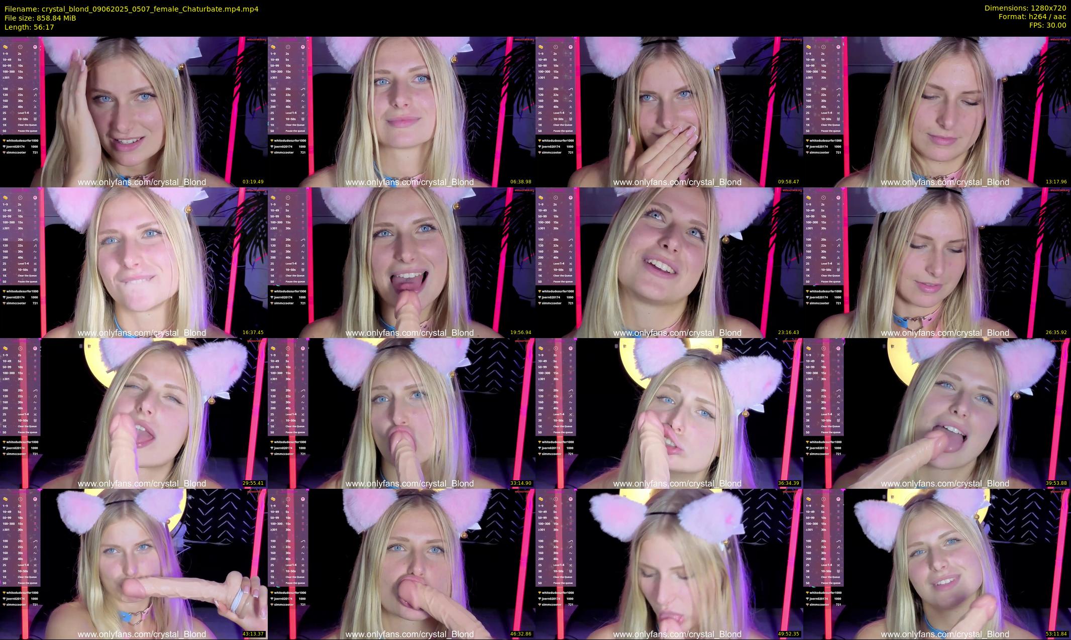 crystal_blond — 57 minute Chaturbate female cam show recording, 720p, Jun 9, 2025