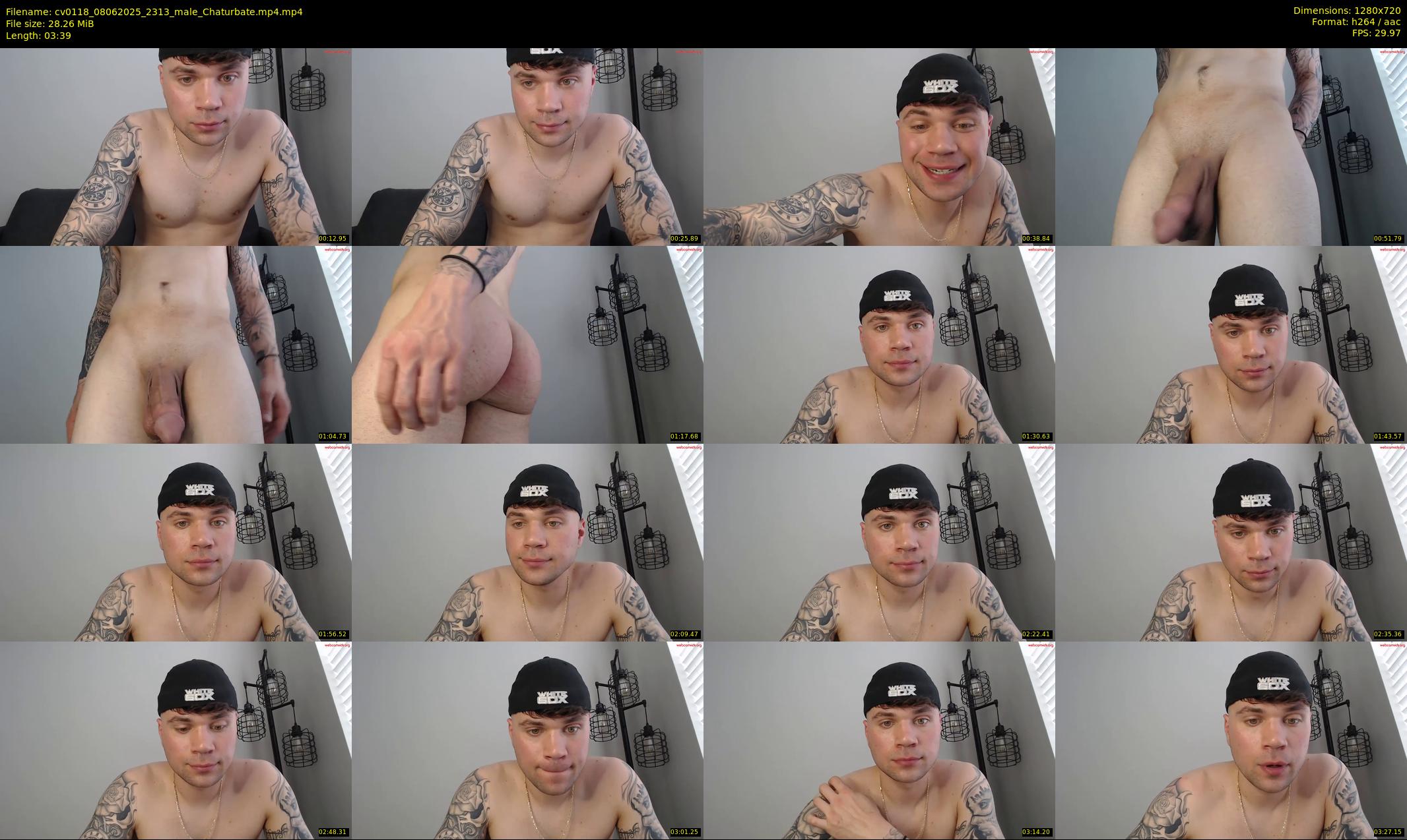 cv0118 — 4 minute Chaturbate male cam show recording, 720p, Jun 8, 2025
