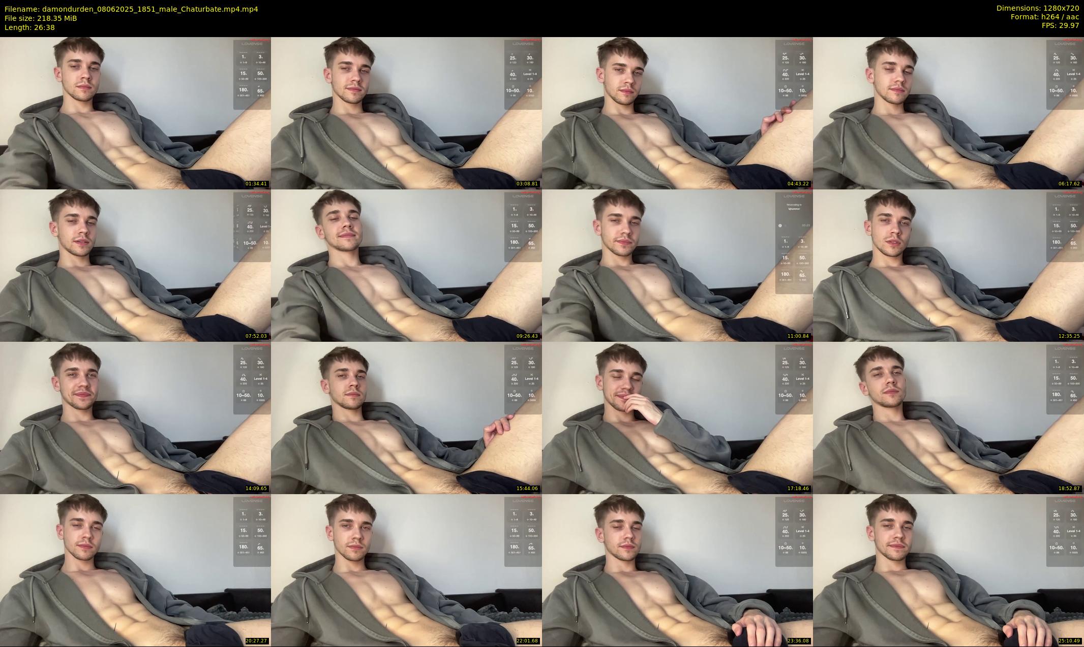 damondurden — 27 minute Chaturbate male cam show recording, 720p, Jun 8, 2025