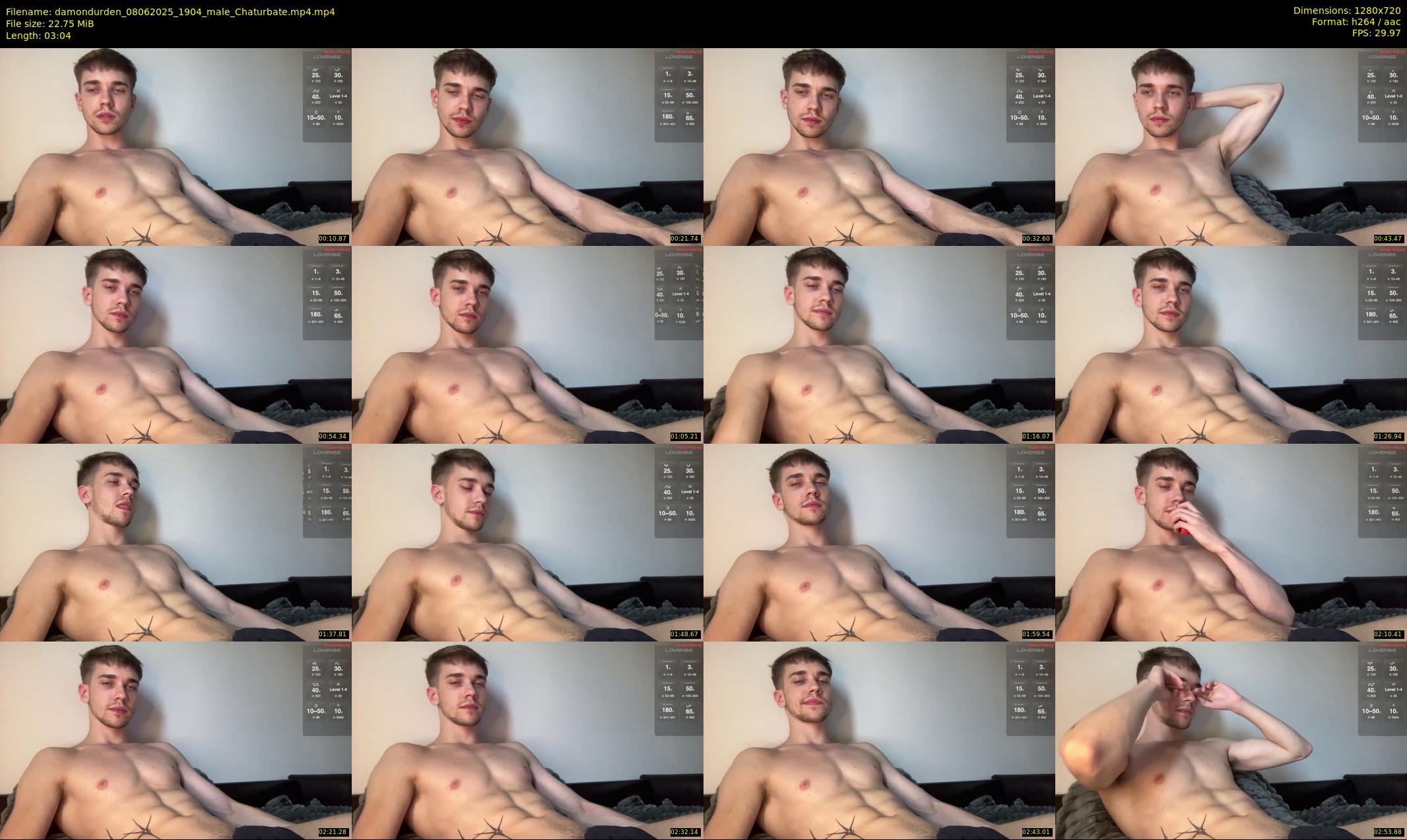 damondurden — 4 minute Chaturbate male cam show recording, 720p, Jun 8, 2025