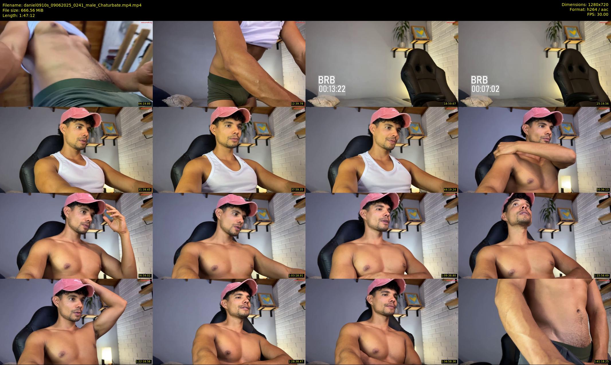 daniel0910s — 108 minute Chaturbate male cam show recording, 720p, Jun 9, 2025