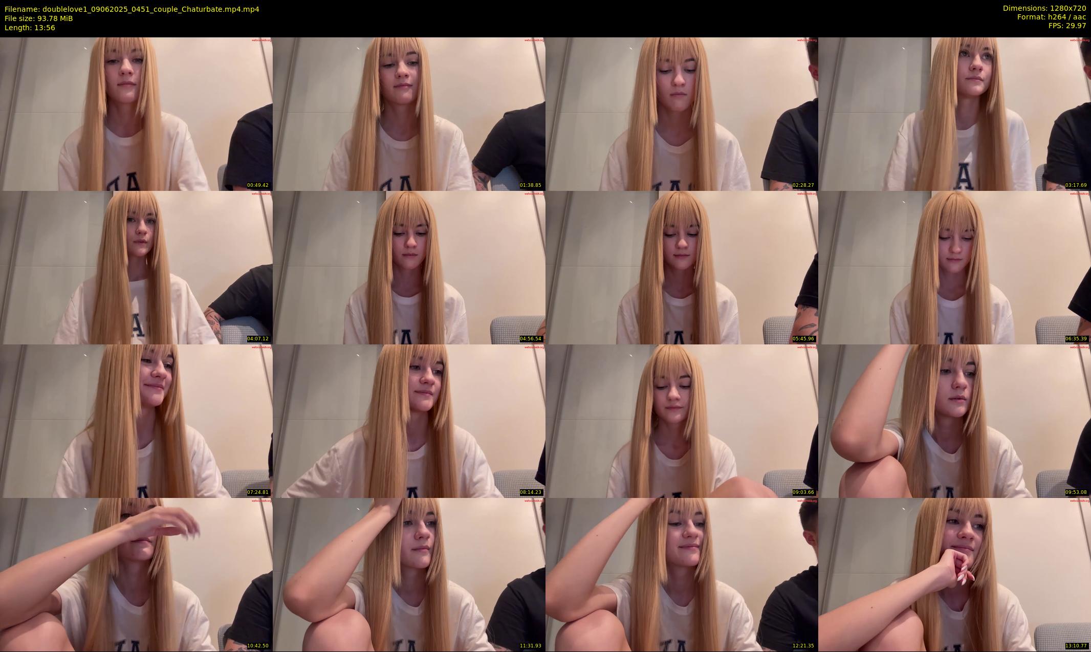 doublelove1 — 14 minute Chaturbate couple cam show recording, 720p, Jun 9, 2025