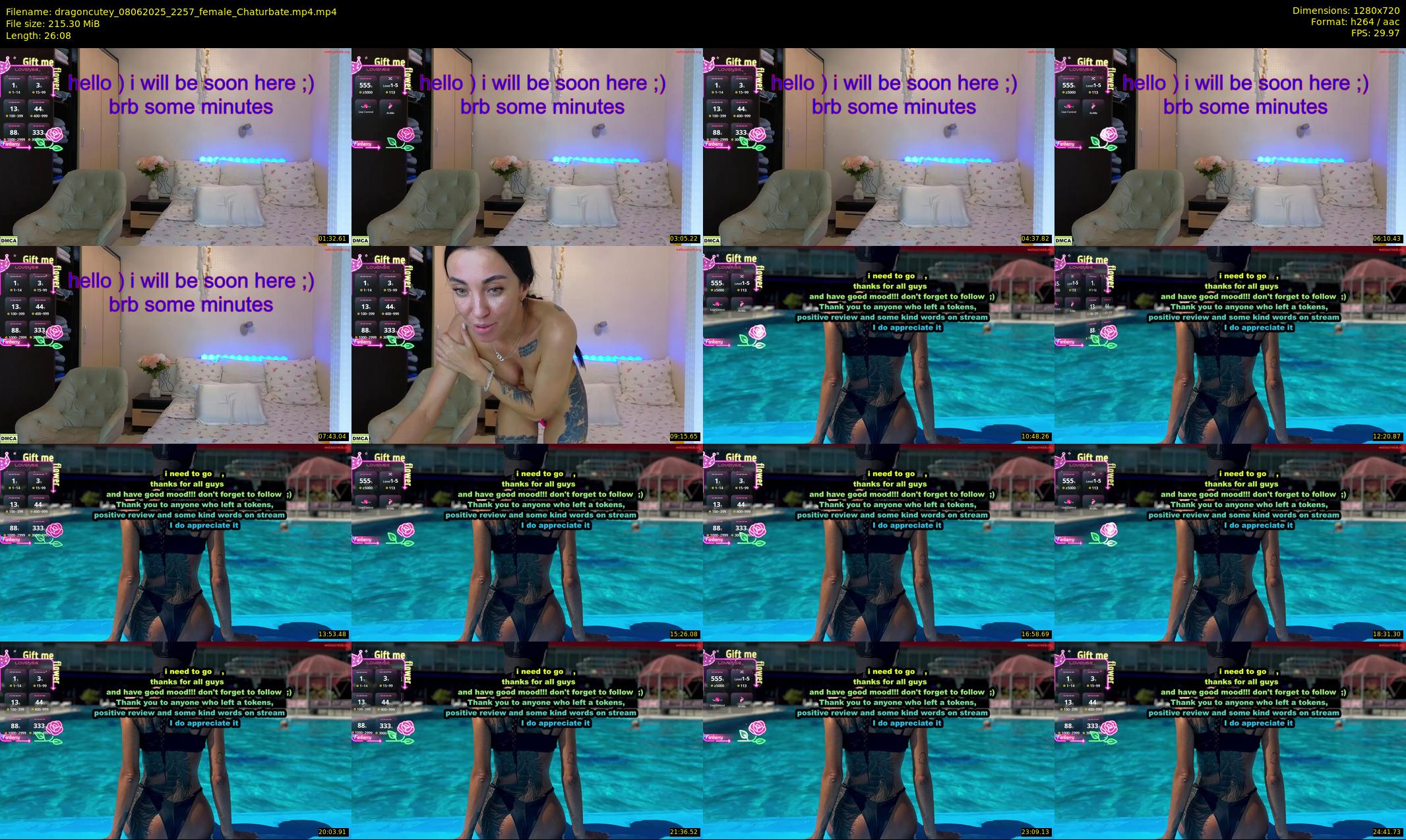 dragoncutey — 27 minute Chaturbate female cam show recording, 720p, Jun 8, 2025