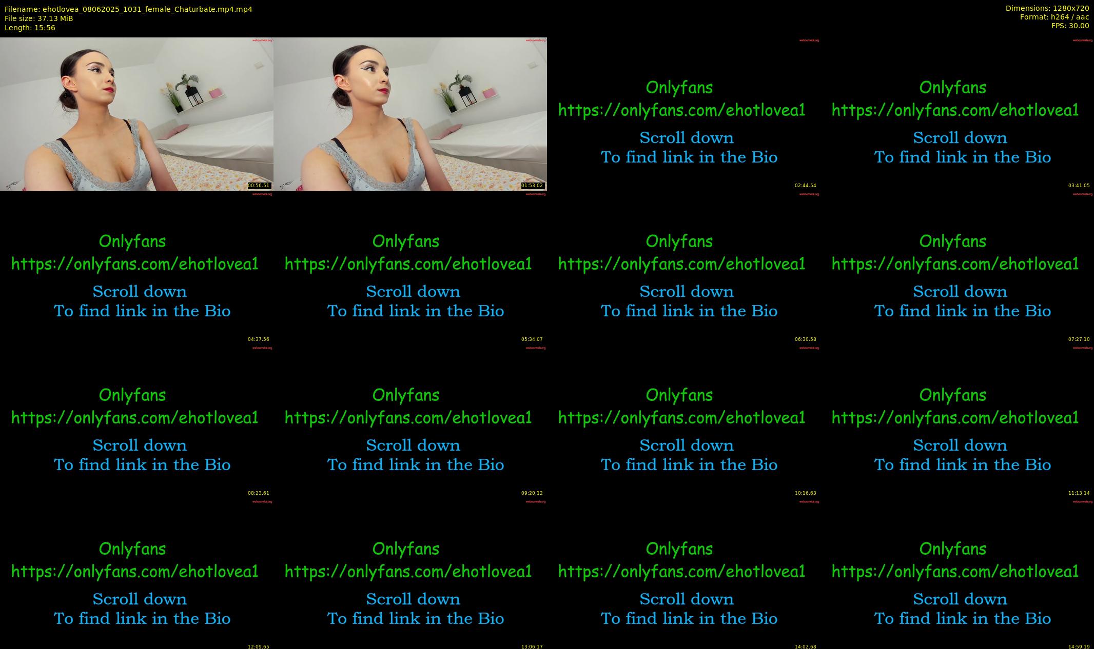 ehotlovea — 16 minute Chaturbate female cam show recording, 720p, Jun 8, 2025