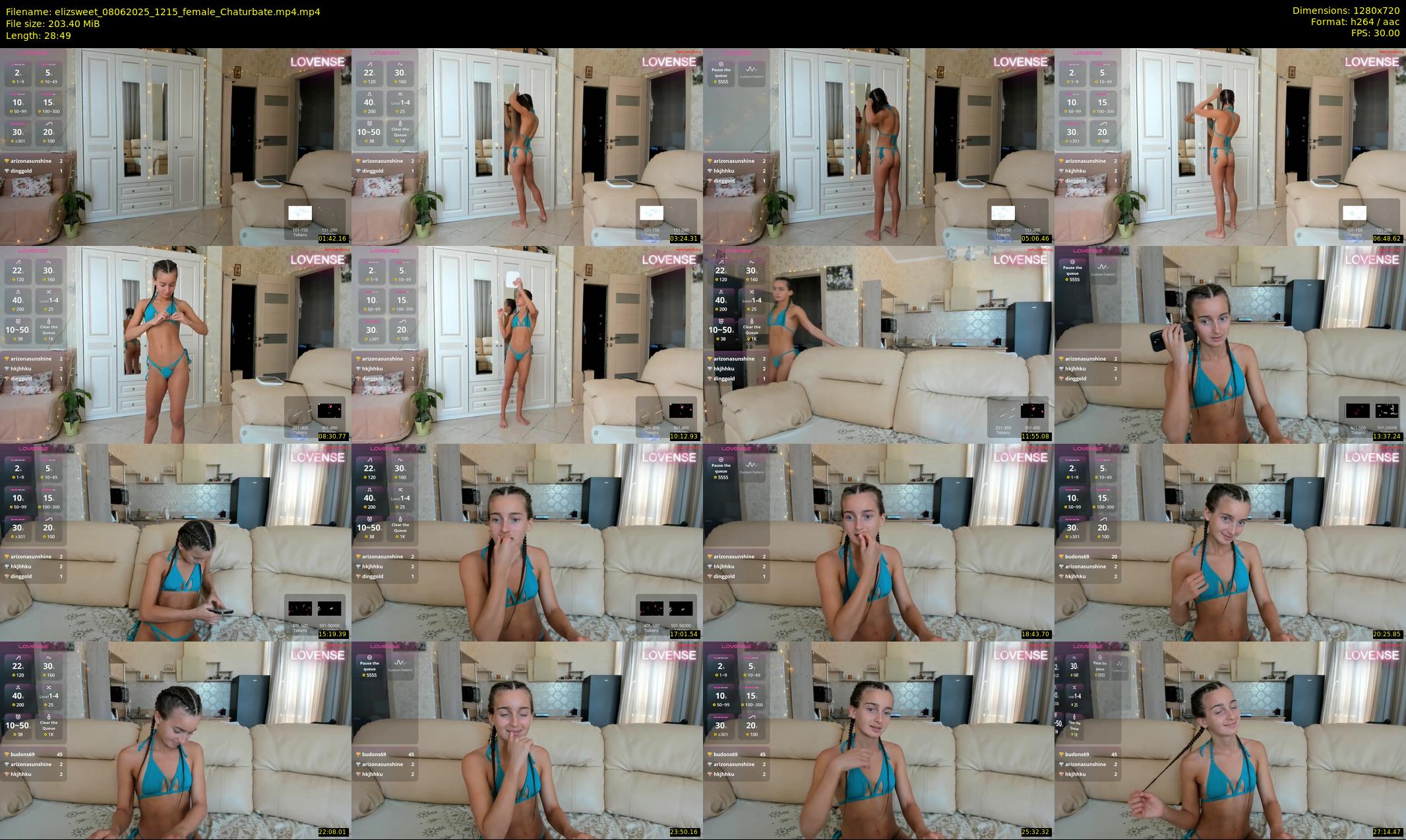 elizsweet — 29 minute Chaturbate female cam show recording, 720p, Jun 8, 2025