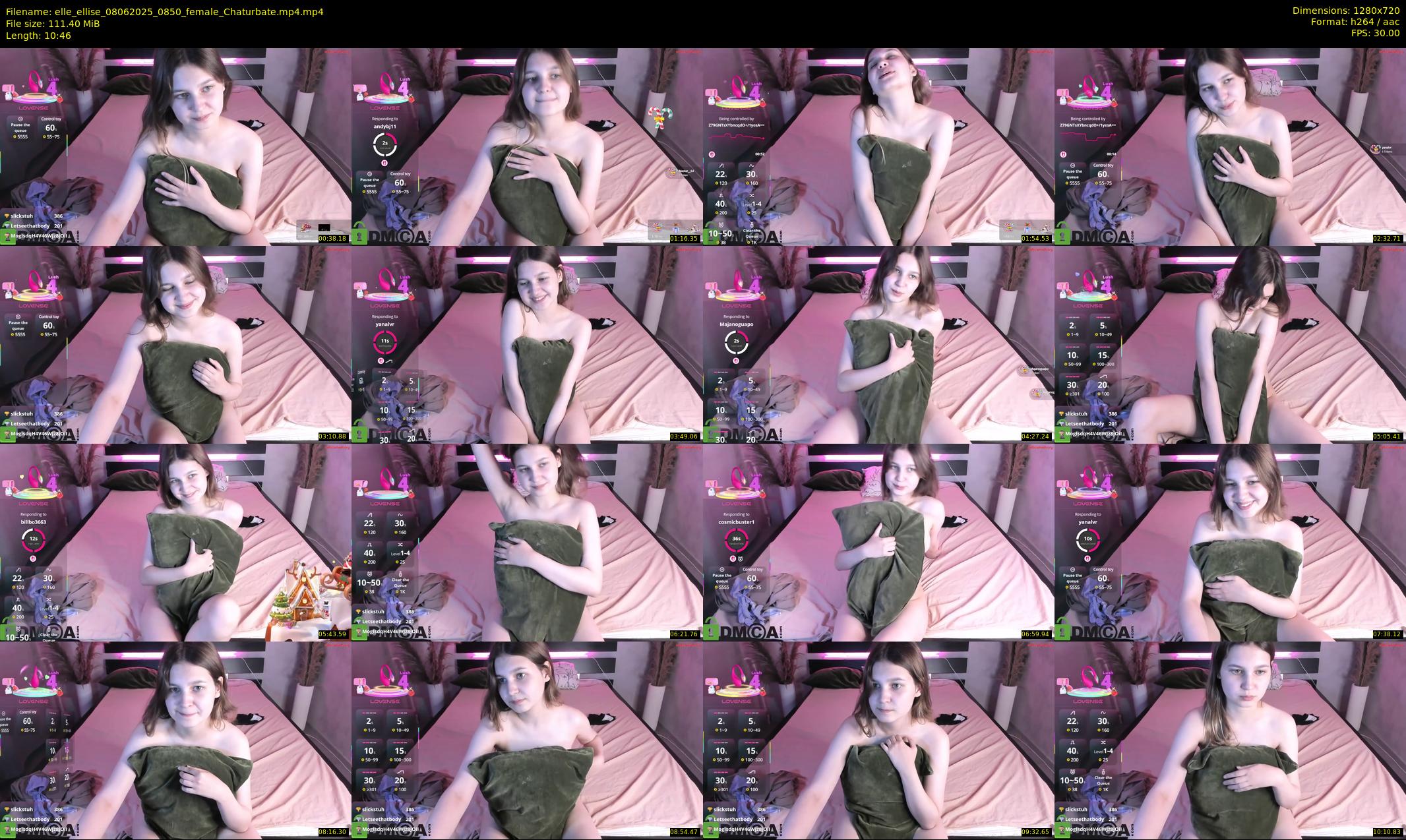 elle_ellise — 11 minute Chaturbate female cam show recording, 720p, Jun 8, 2025