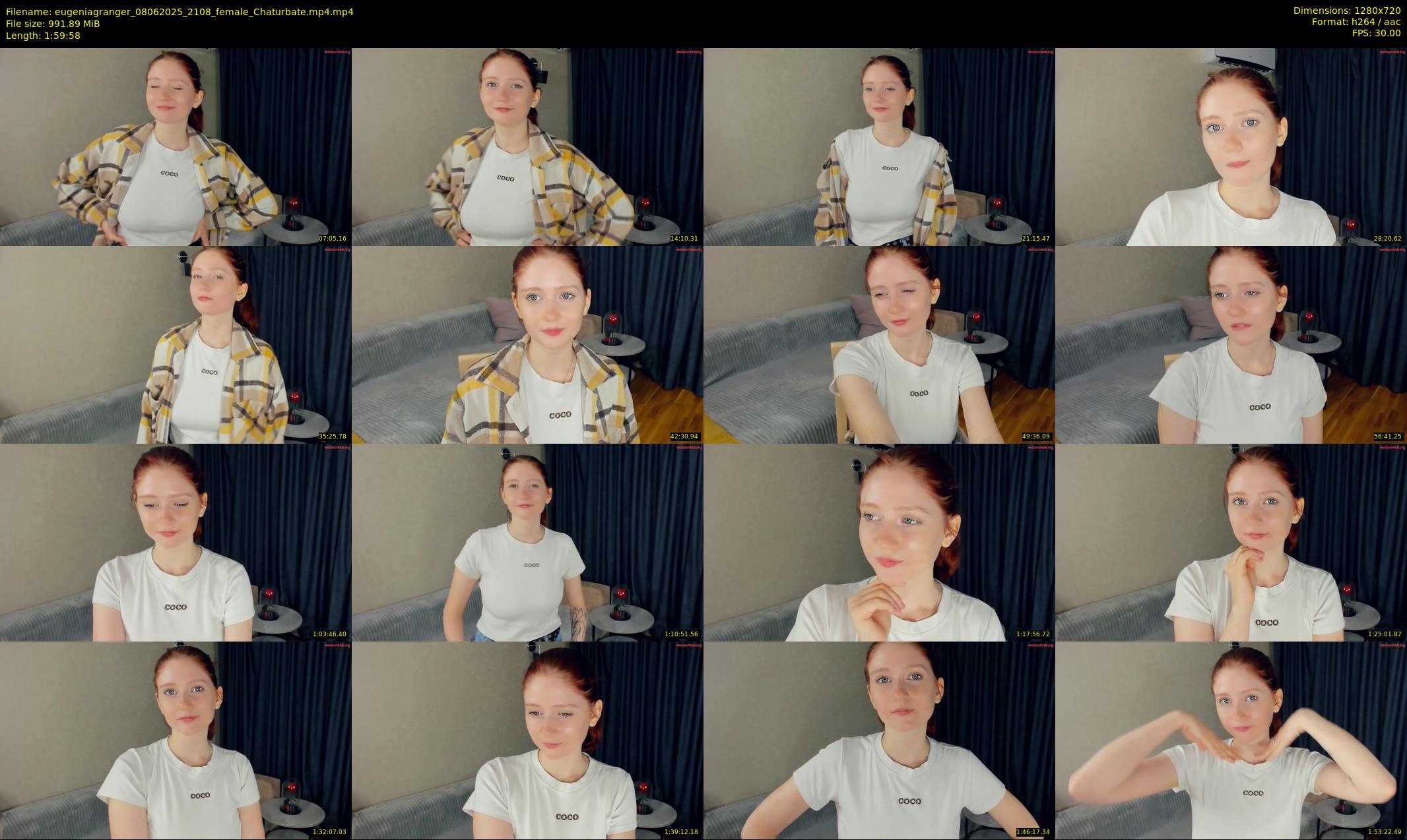 eugeniagranger — 120 minute Chaturbate female cam show recording, 720p, Jun 8, 2025