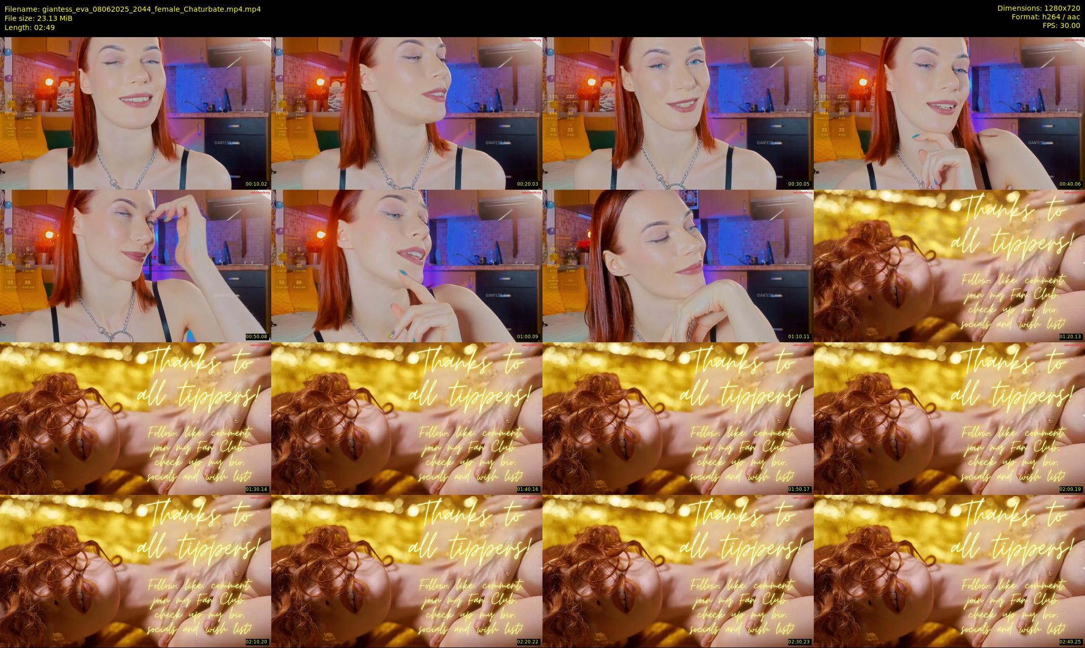 giantess_eva — 3 minute Chaturbate female cam show recording, 720p, Jun 8, 2025