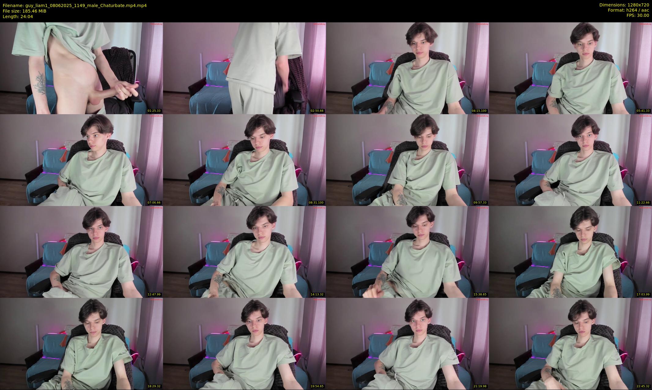 guy_liam1 — 25 minute Chaturbate male cam show recording, 720p, Jun 8, 2025