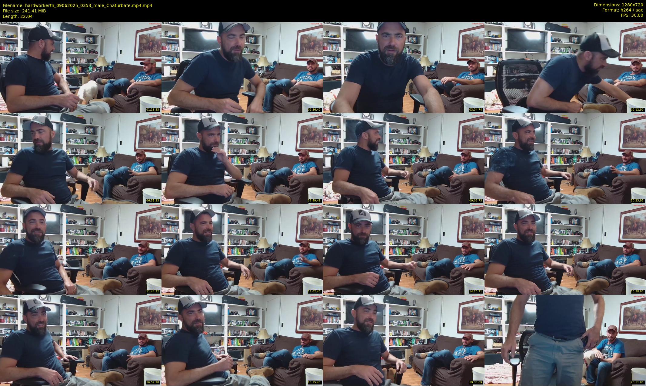 hardworkertn — 23 minute Chaturbate male cam show recording, 720p, Jun 9, 2025