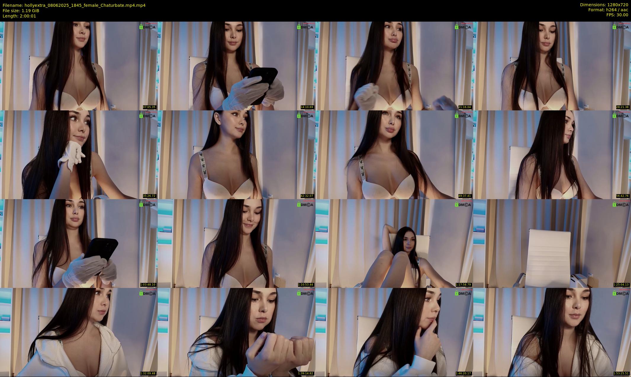hollyextra — 121 minute Chaturbate female cam show recording, 720p, Jun 8, 2025