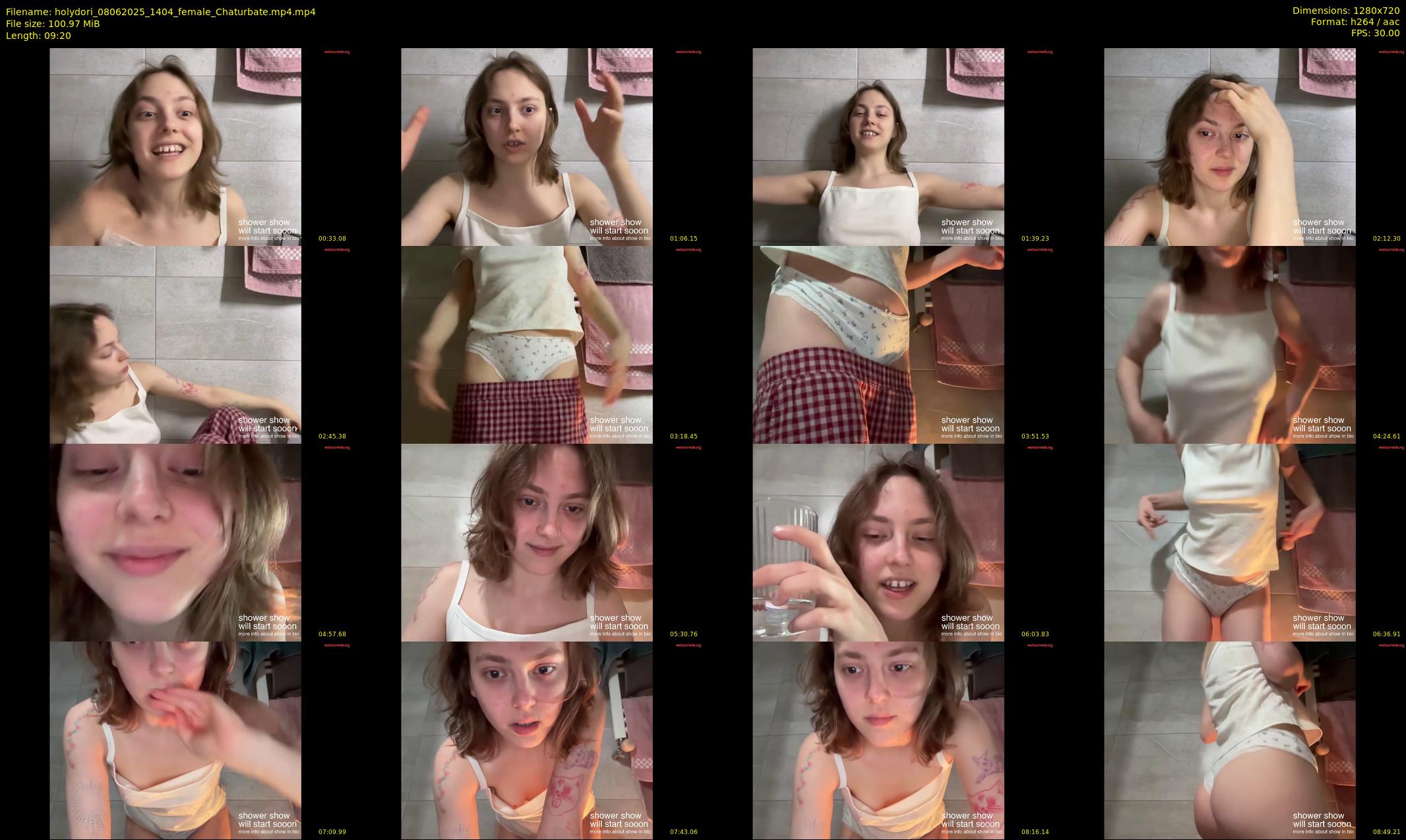 holydori — 10 minute Chaturbate female cam show recording, 720p, Jun 8, 2025
