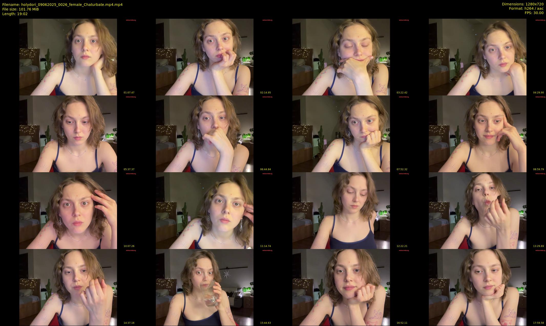 holydori — 20 minute Chaturbate female cam show recording, 720p, Jun 9, 2025