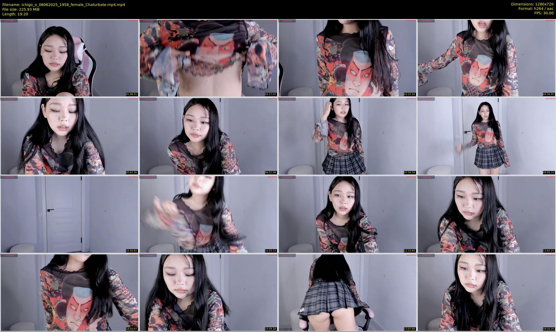 ichigo_o — 20 minute Chaturbate female cam show recording, 720p, Jun 8, 2025