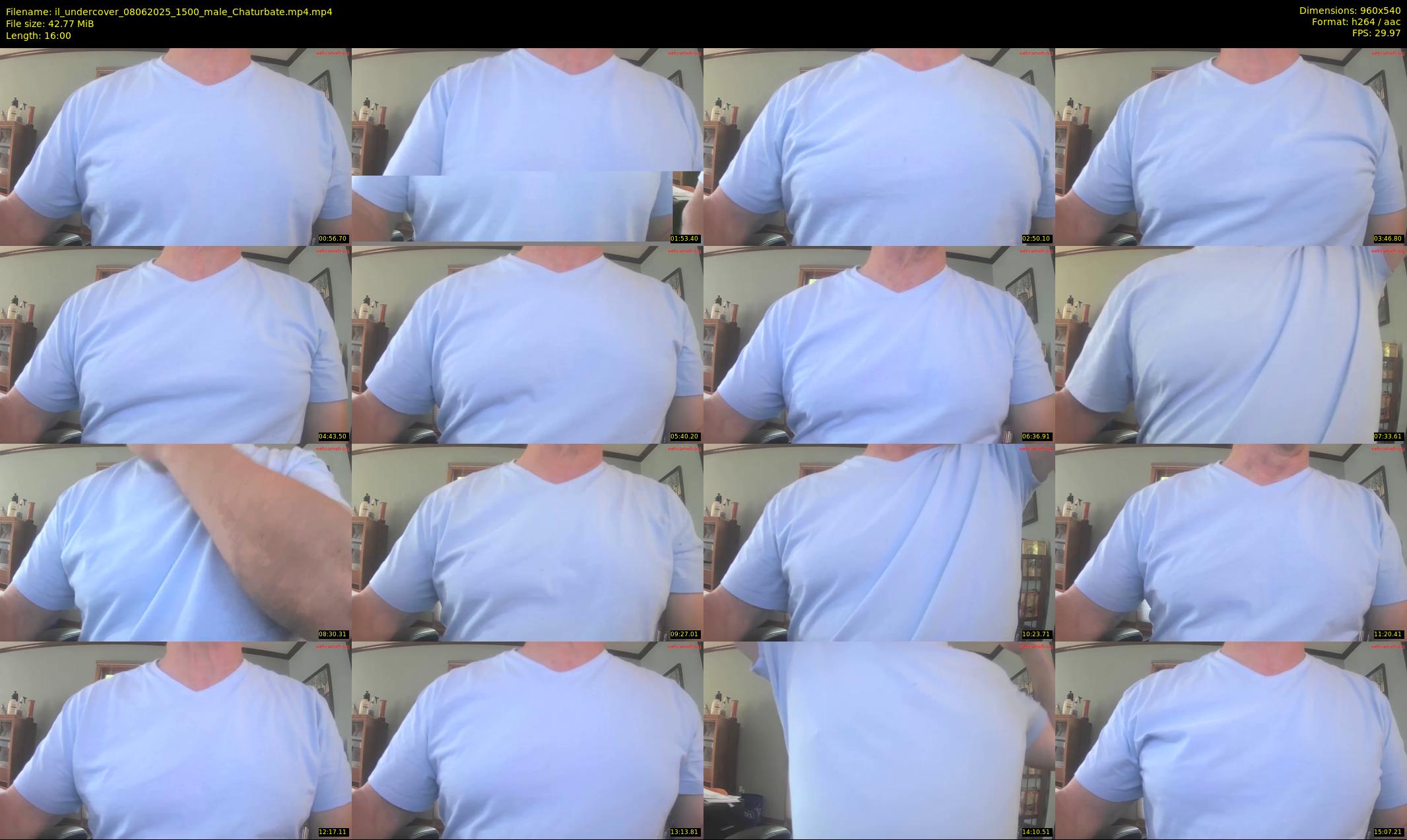 il_undercover — 16 minute Chaturbate male cam show recording, 480p, Jun 8, 2025