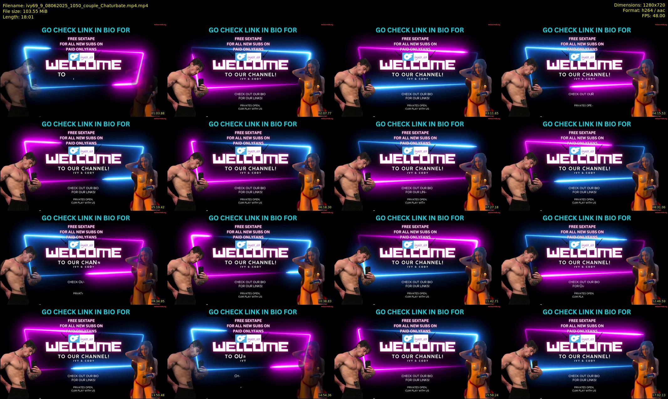 ivy69_9 — 19 minute Chaturbate couple cam show recording, 720p, Jun 8, 2025