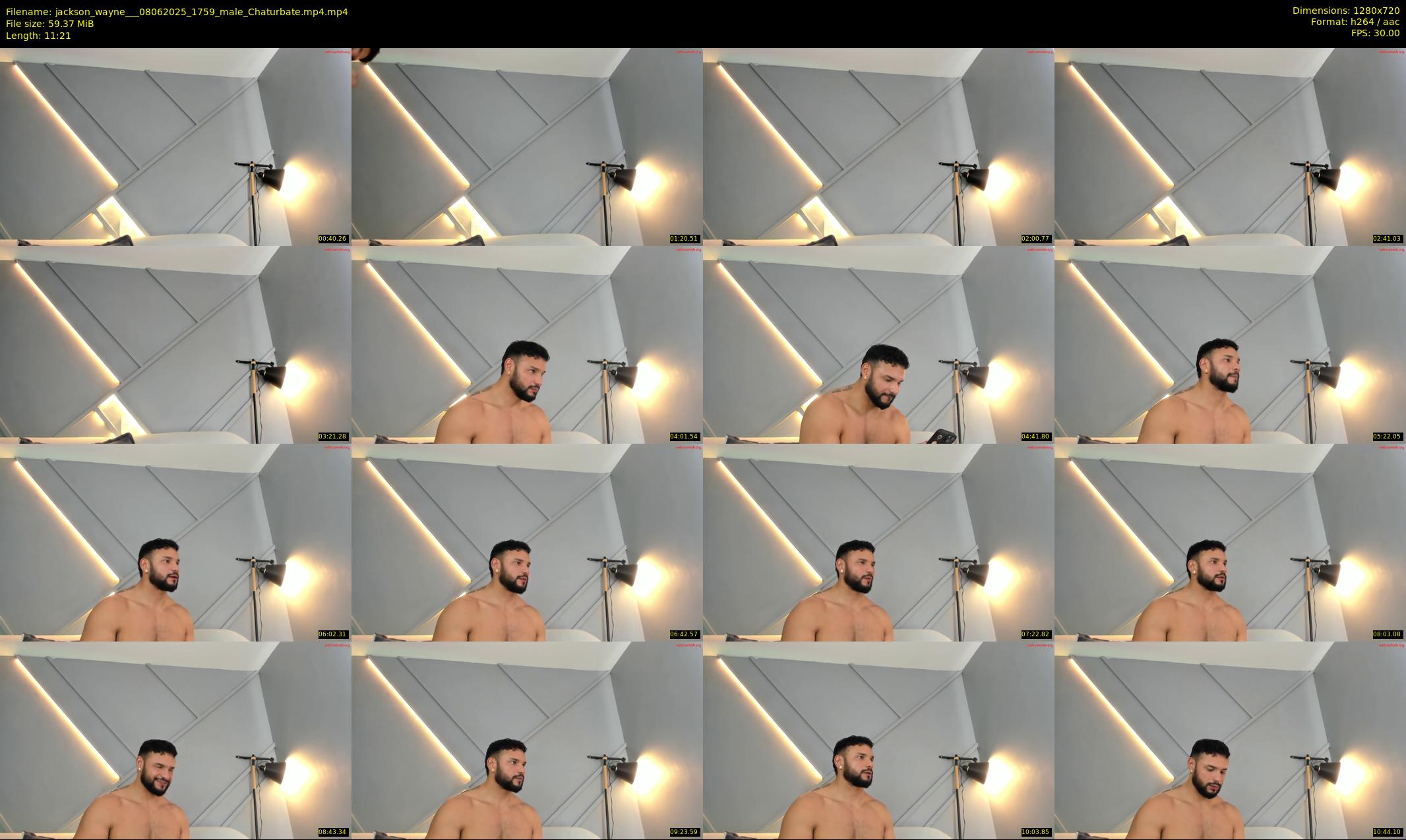 jackson_wayne__ — 12 minute Chaturbate male cam show recording, 720p, Jun 8, 2025