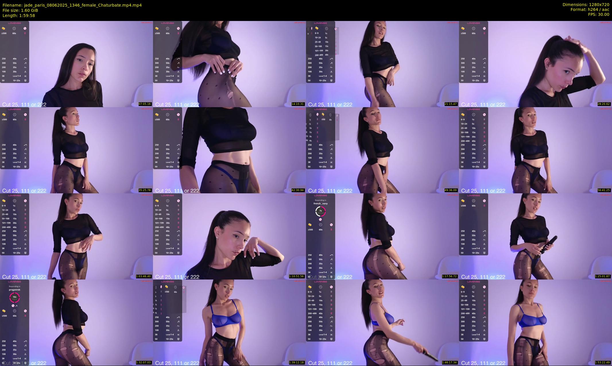 jade_paris — 120 minute Chaturbate female cam show recording, 720p, Jun 8, 2025