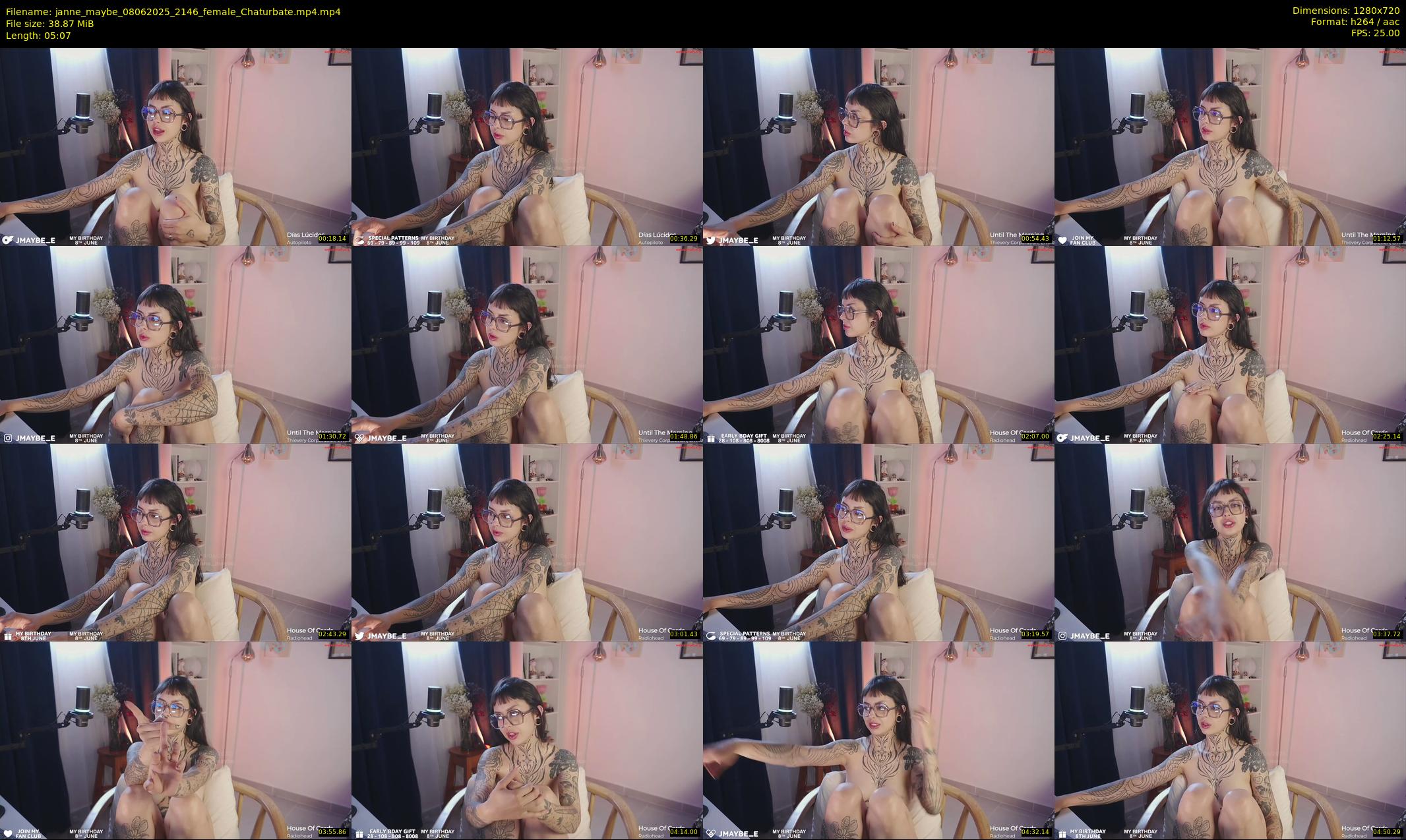 janne_maybe — 6 minute Chaturbate female cam show recording, 720p, Jun 8, 2025