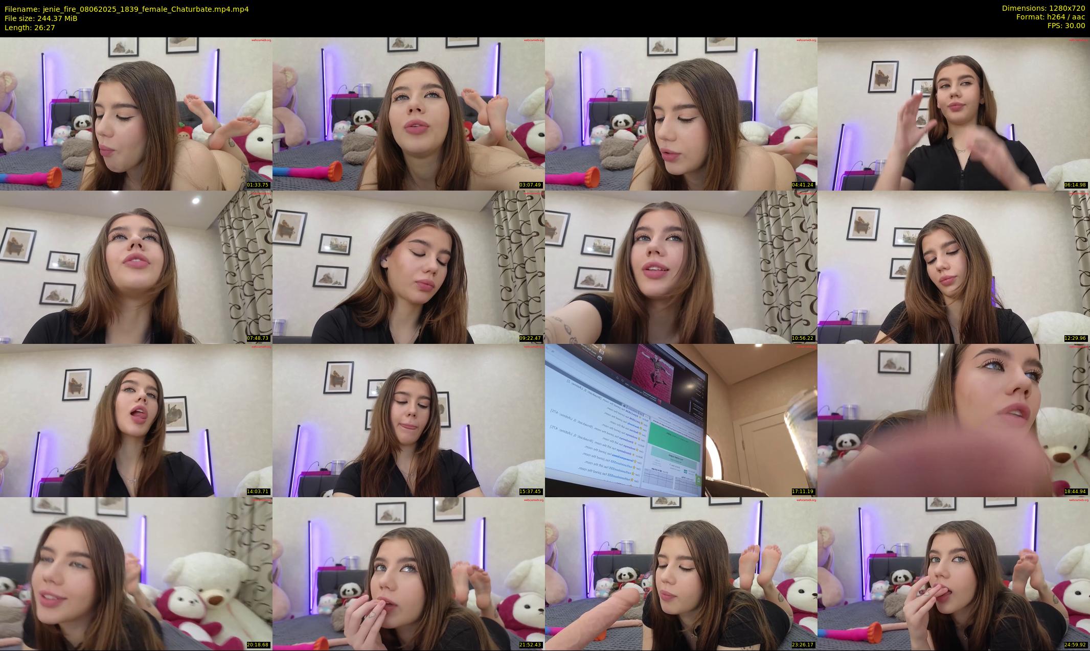 jenie_fire — 27 minute Chaturbate female cam show recording, 720p, Jun 8, 2025