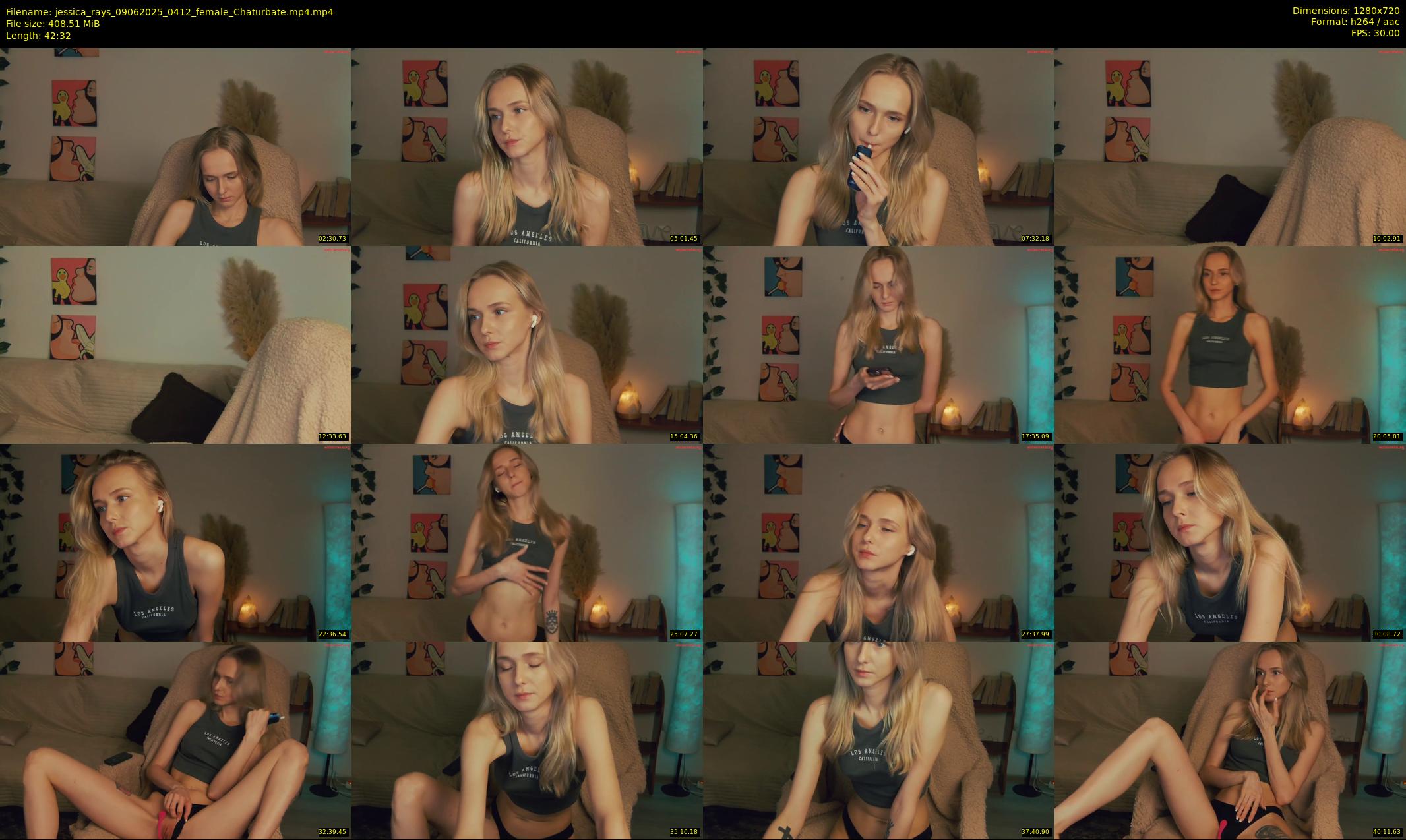 jessica_rays — 43 minute Chaturbate couple cam show recording, 720p, Jun 9, 2025