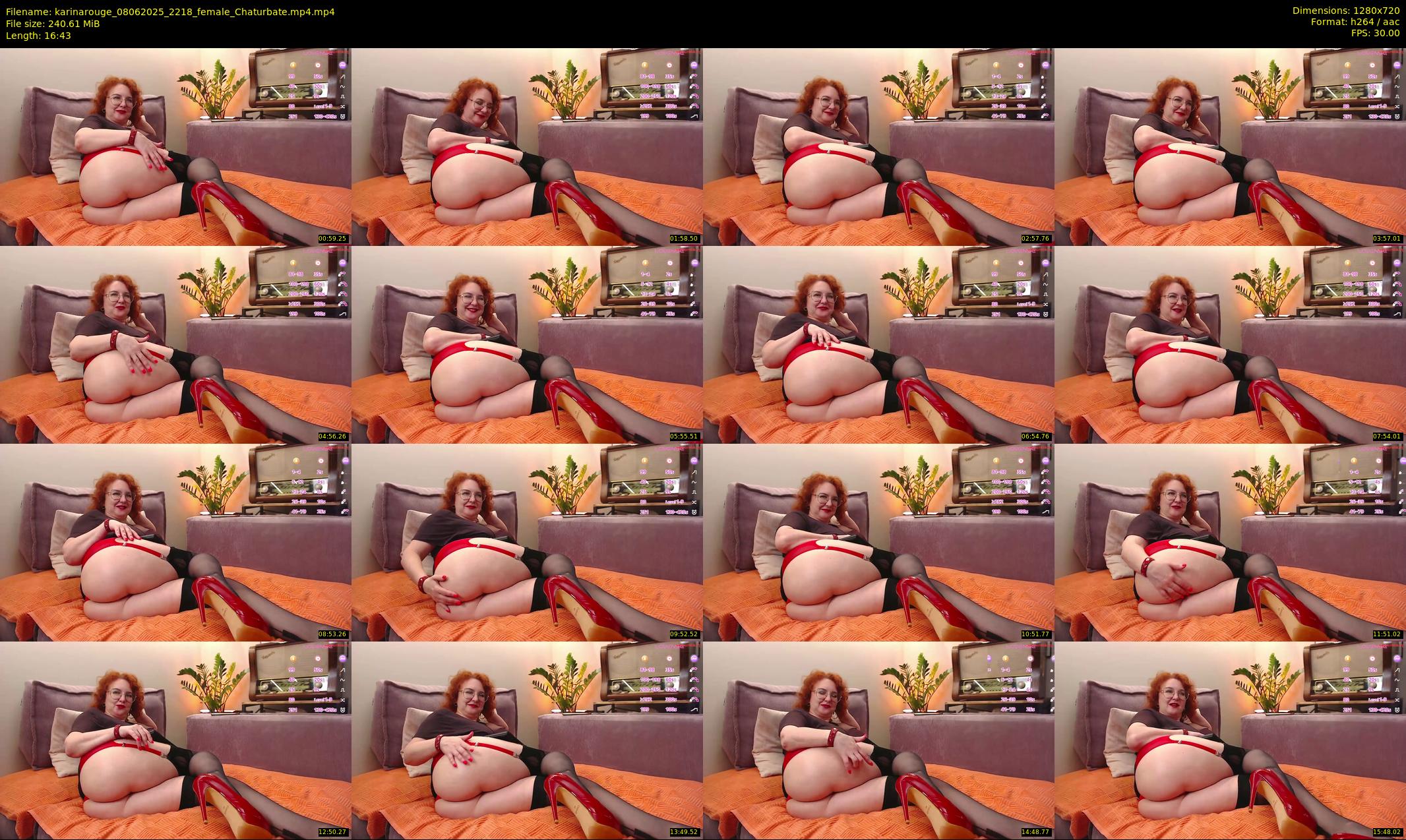 karinarouge — 17 minute Chaturbate female cam show recording, 720p, Jun 8, 2025