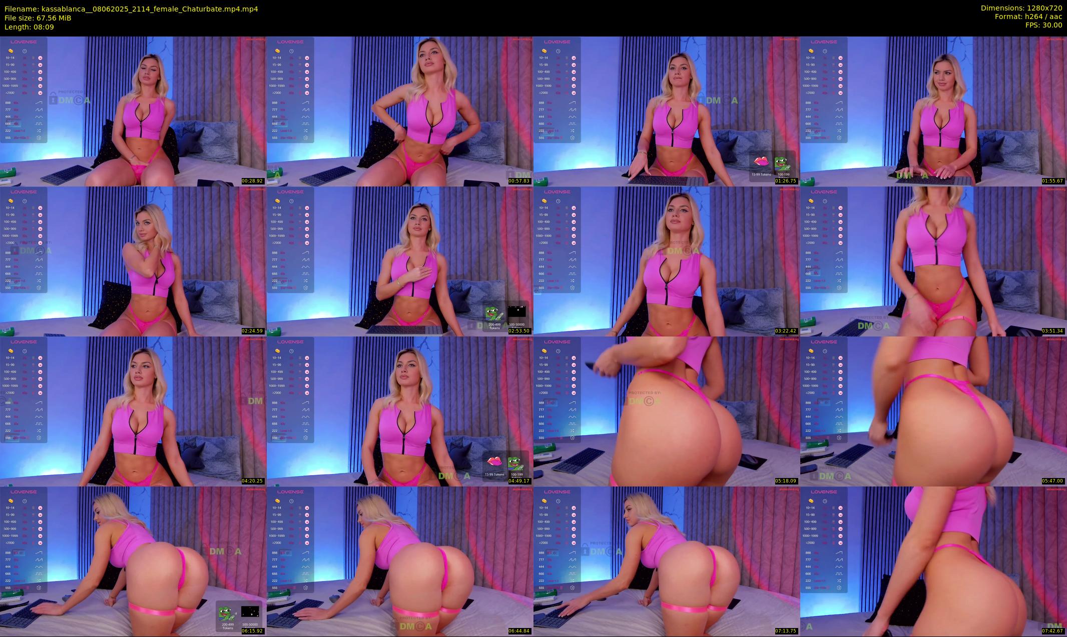 kassablanca_ — 9 minute Chaturbate female cam show recording, 720p, Jun 8, 2025