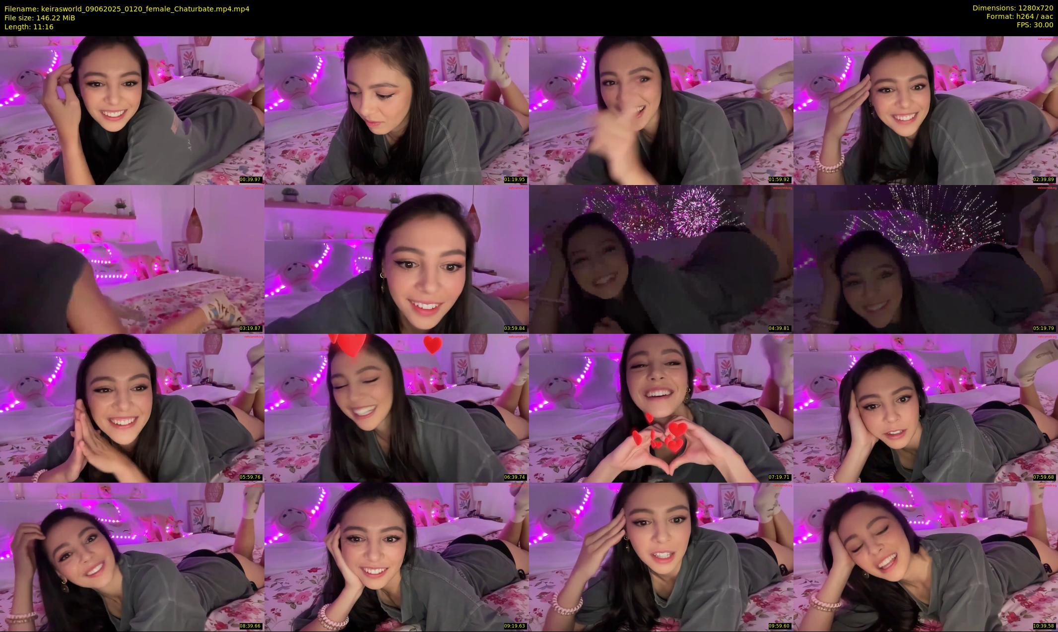 keirasworld — 12 minute Chaturbate female cam show recording, 720p, Jun 9, 2025