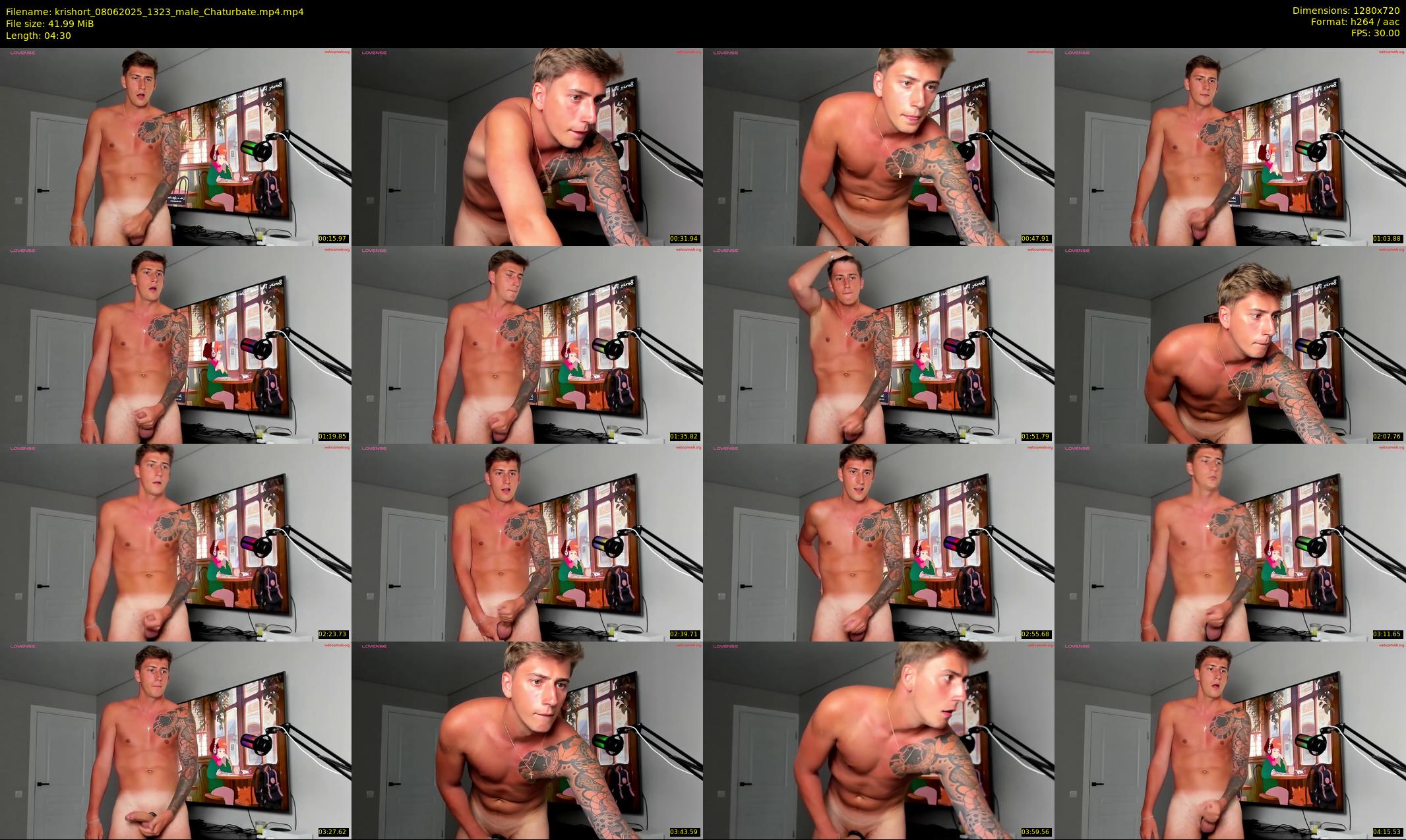 krishort — 5 minute Chaturbate male cam show recording, 720p, Jun 8, 2025