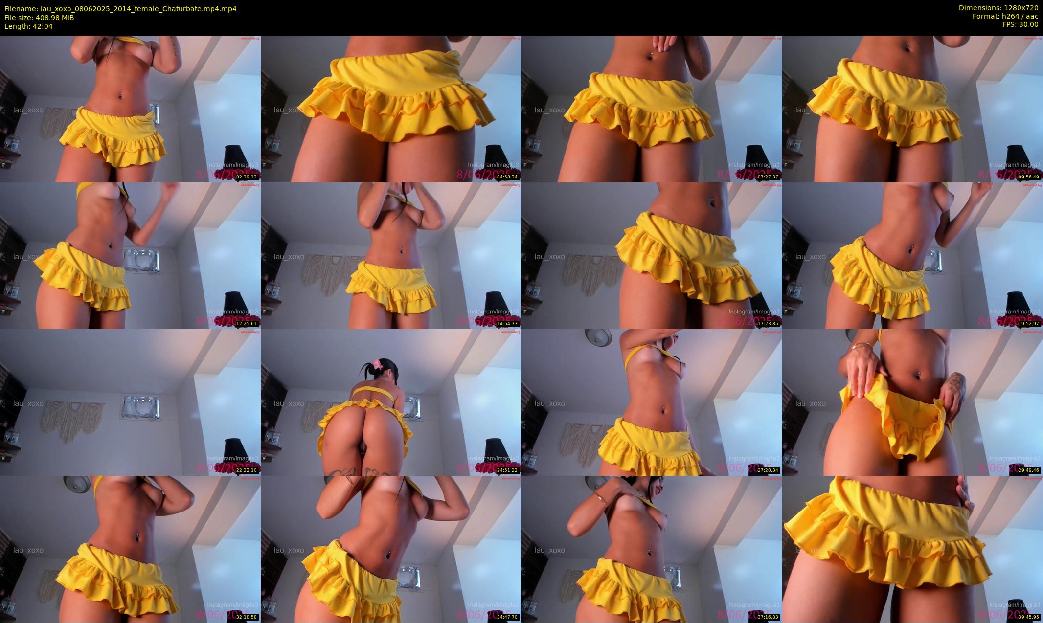 lau_xoxo — 43 minute Chaturbate female cam show recording, 720p, Jun 8, 2025
