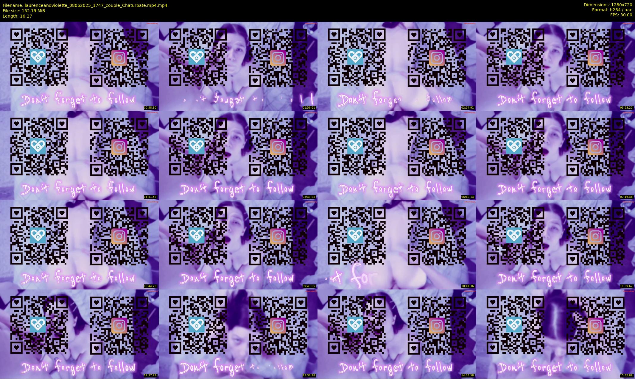 laurenceandviolette — 17 minute Chaturbate couple cam show recording, 720p, Jun 8, 2025