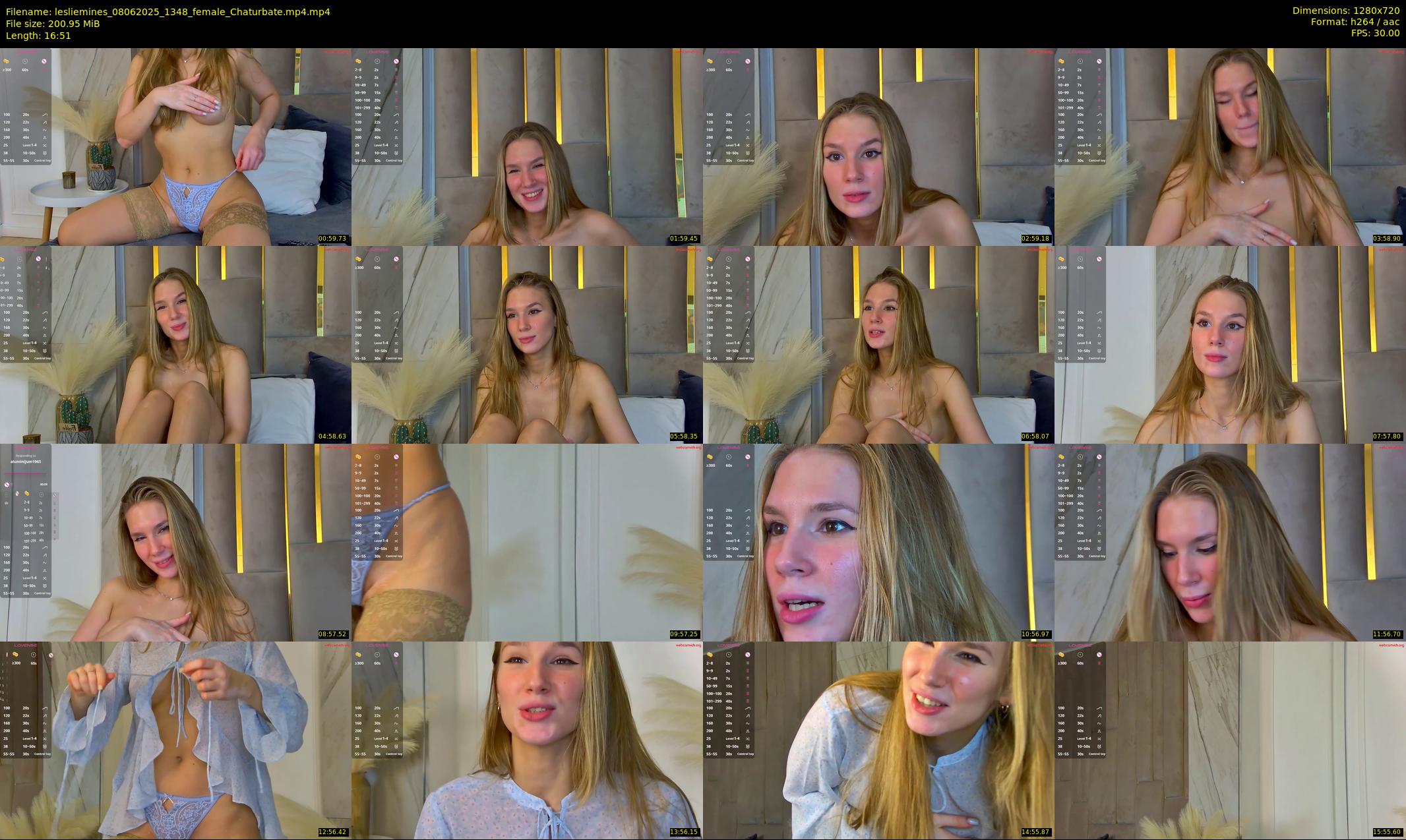 lesliemines — 17 minute Chaturbate female cam show recording, 720p, Jun 8, 2025