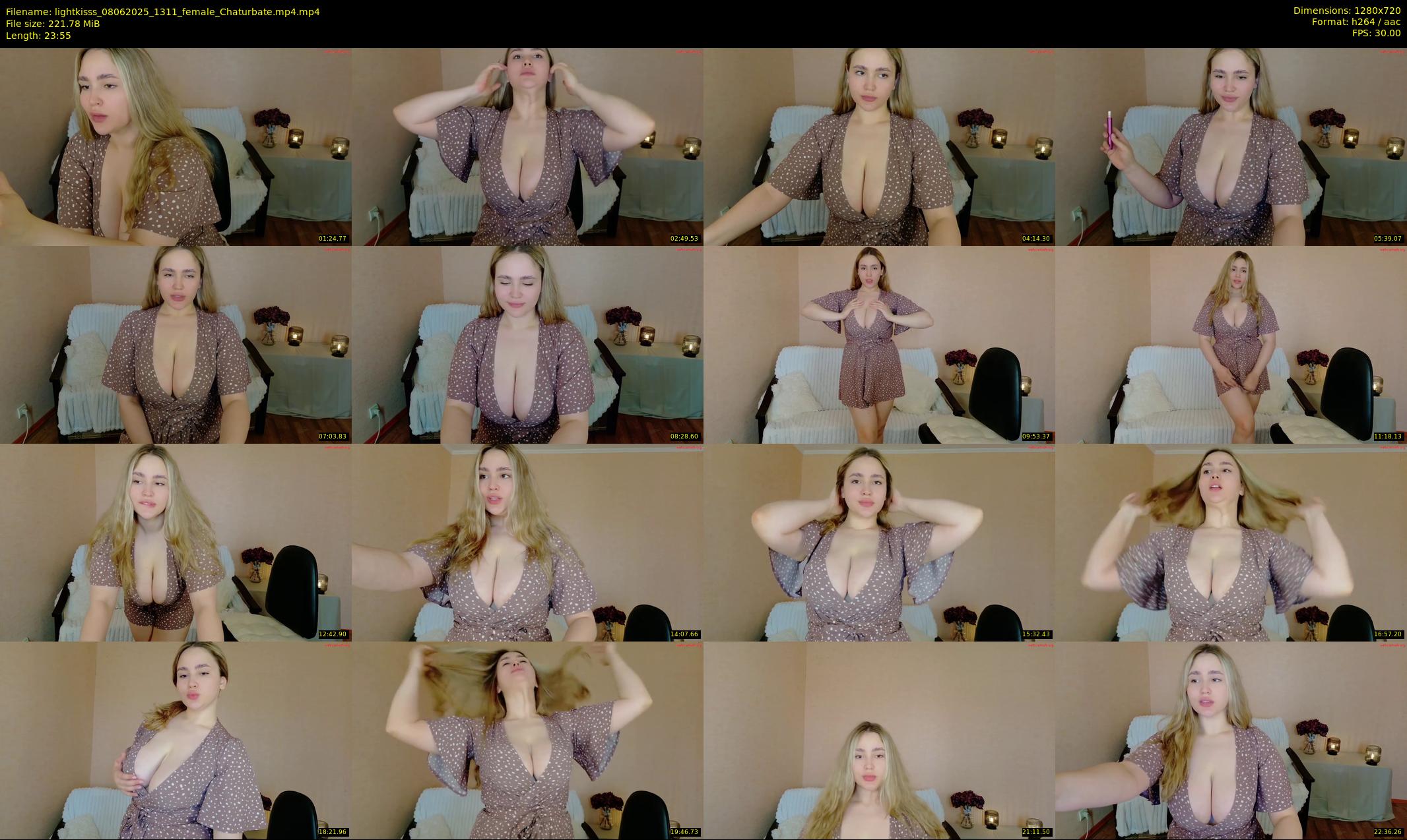 lightkisss — 24 minute Chaturbate female cam show recording, 720p, Jun 8, 2025