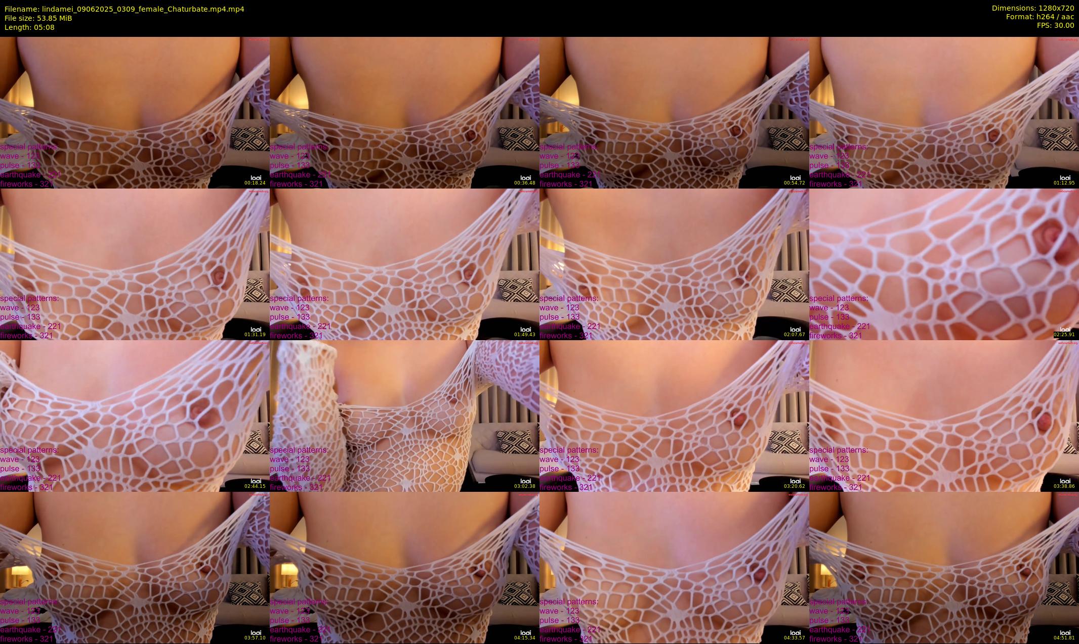 lindamei — 6 minute Chaturbate female cam show recording, 720p, Jun 9, 2025