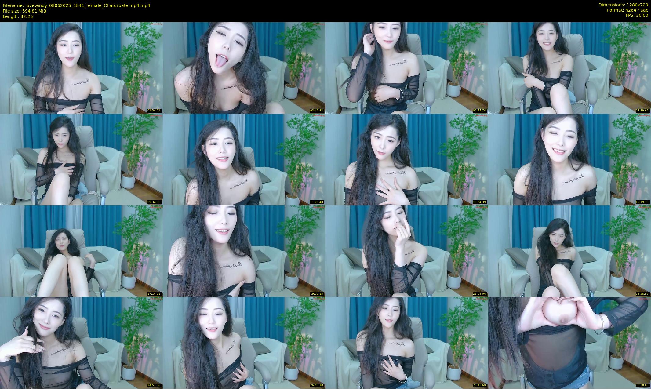 lovewindy — 33 minute Chaturbate female cam show recording, 720p, Jun 8, 2025